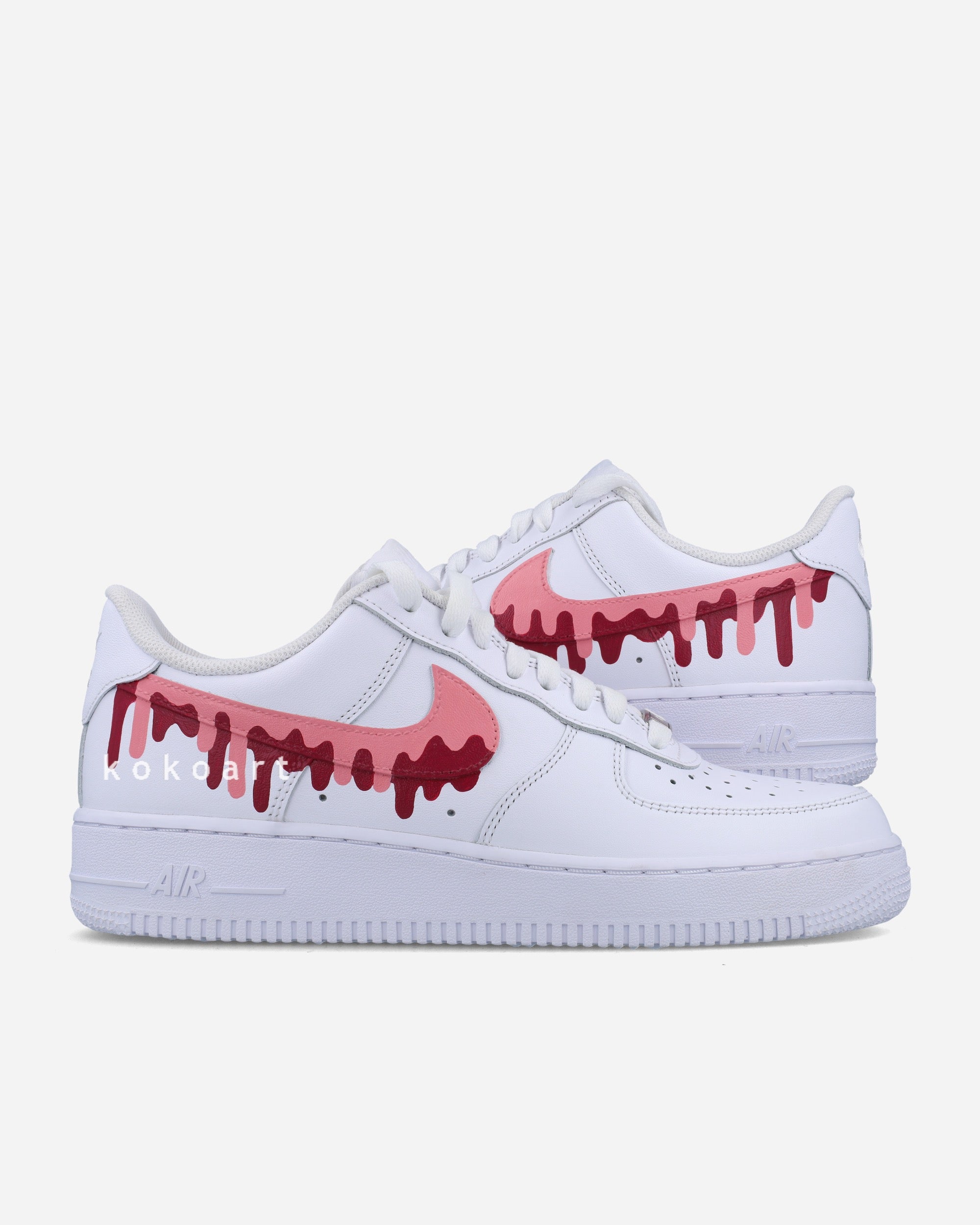 AF1 Pink Dripping