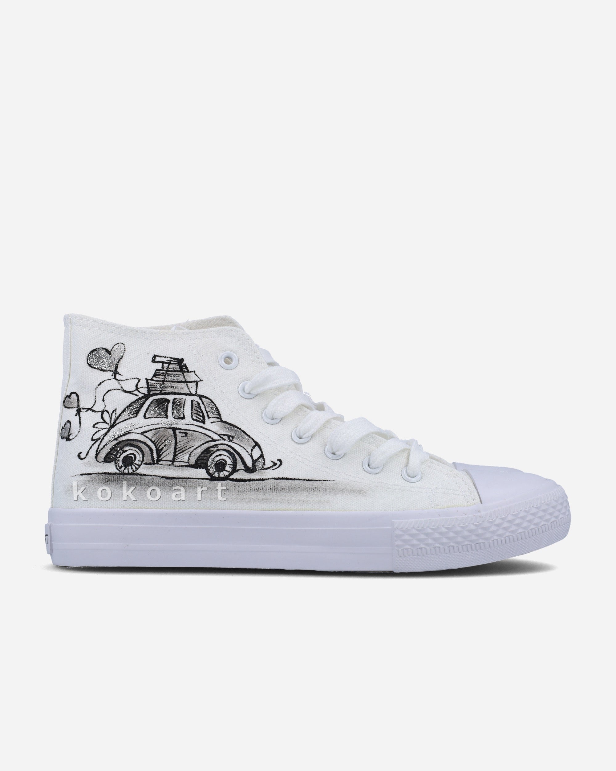 Happy Day Silver Wedding Shoes
