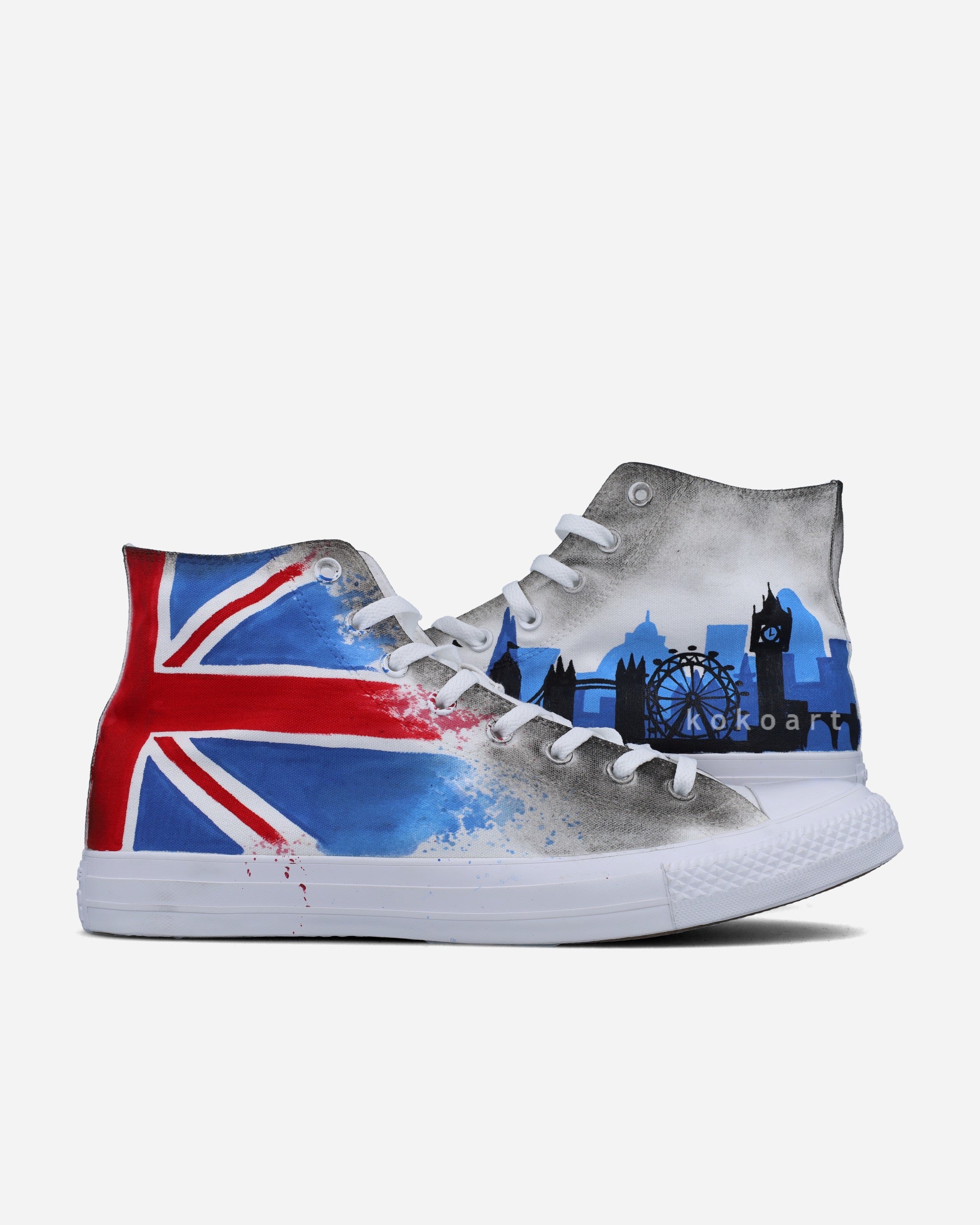 All Star Hand Painted London Skyline