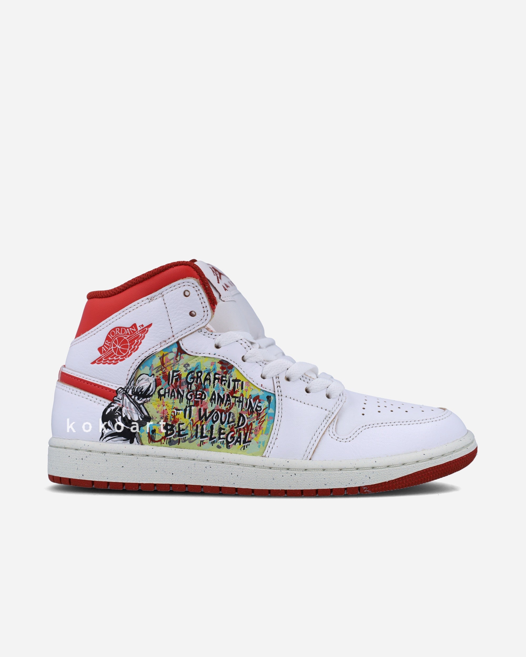 Air Jordan Hand Painted Graffiti