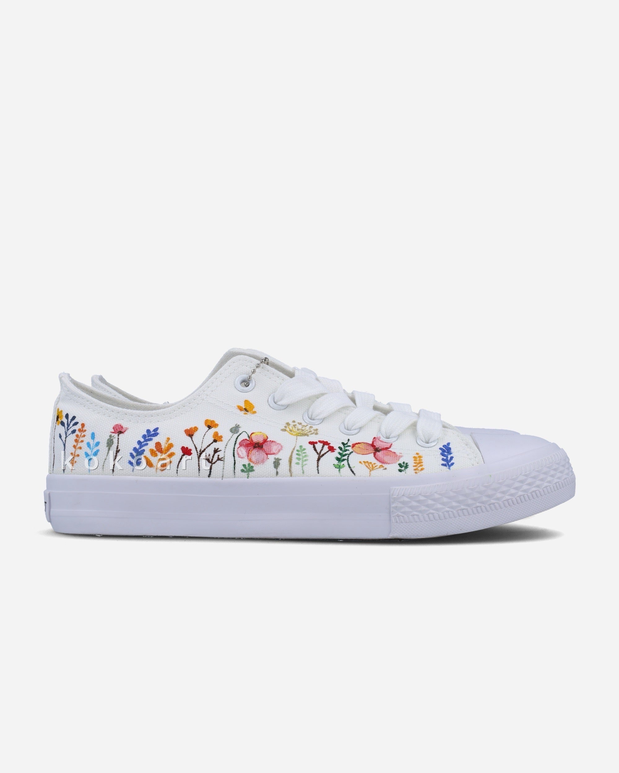 London Floral Skyline Hand Painted Shoes