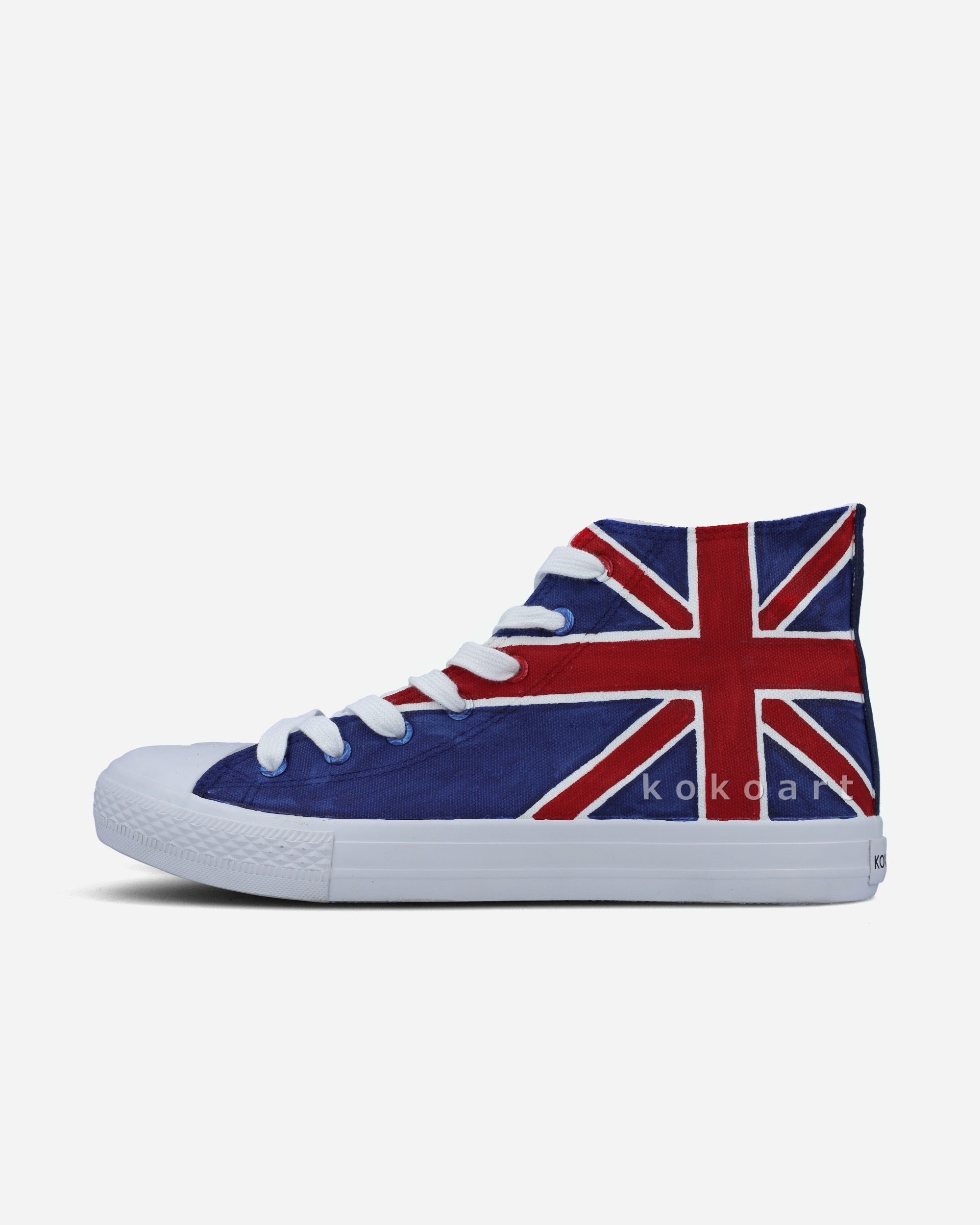 Union Jack Hand Painted Shoes
