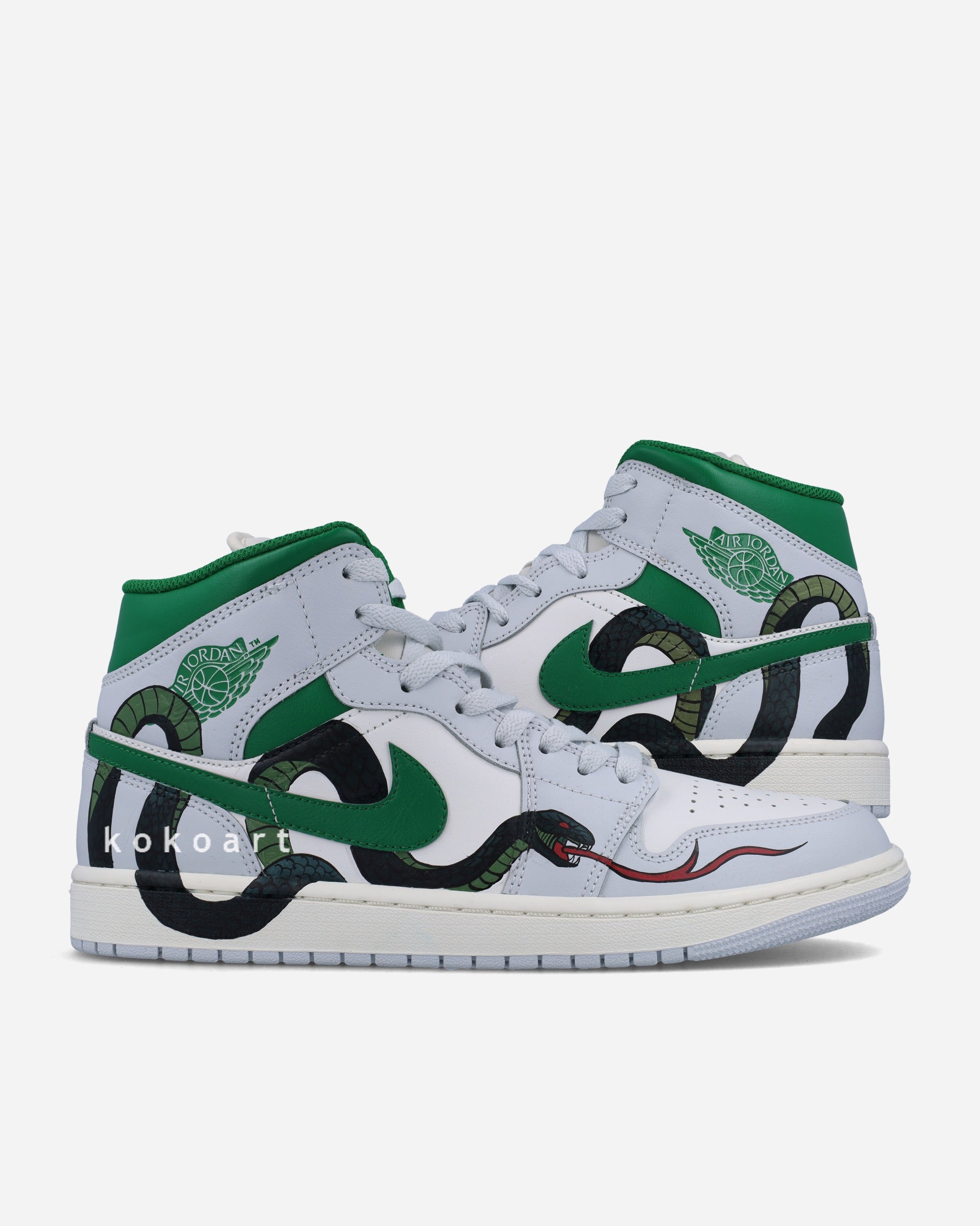 Air Jordan Hand Painted Snake