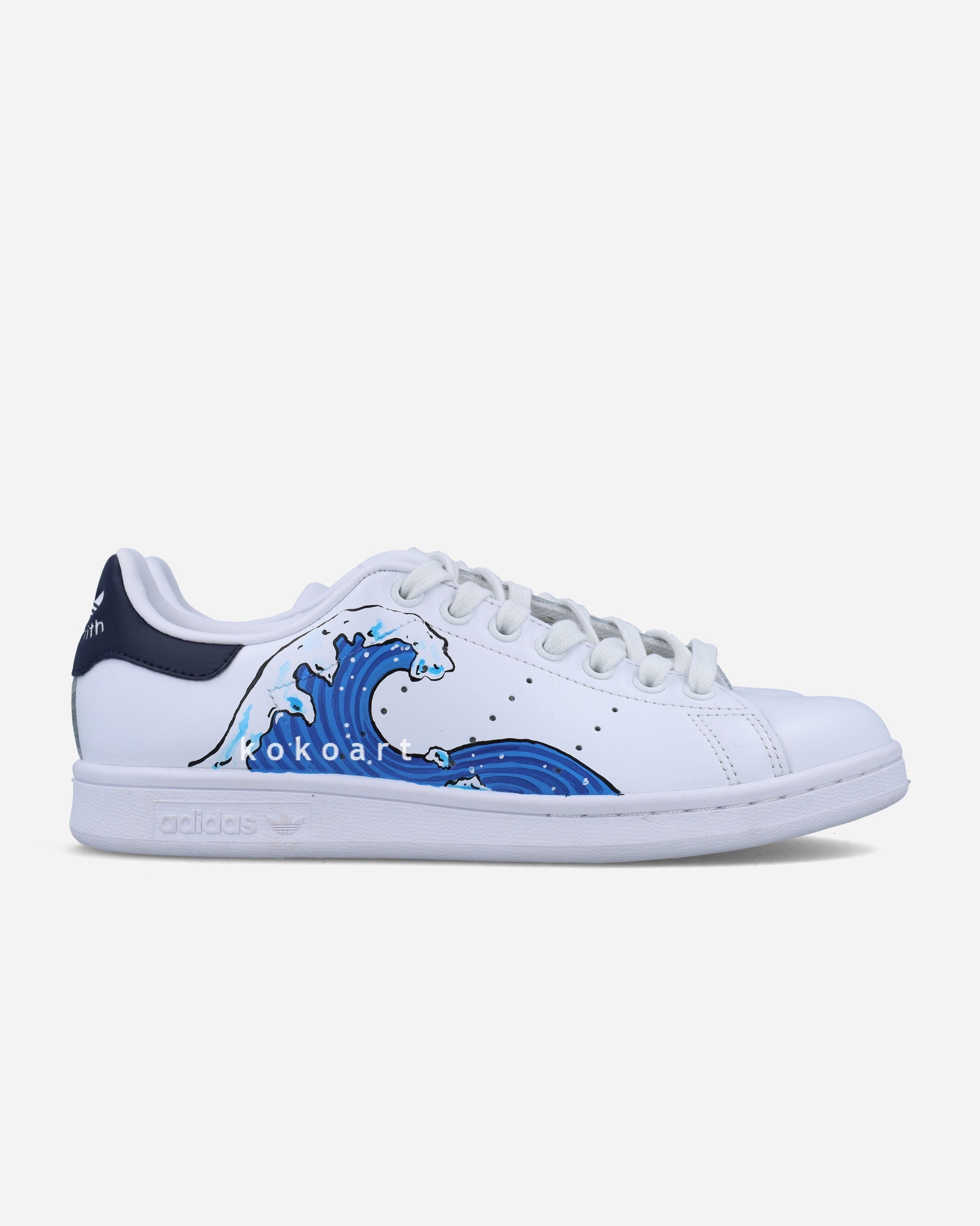 Stan Smith Hand Painted Wave