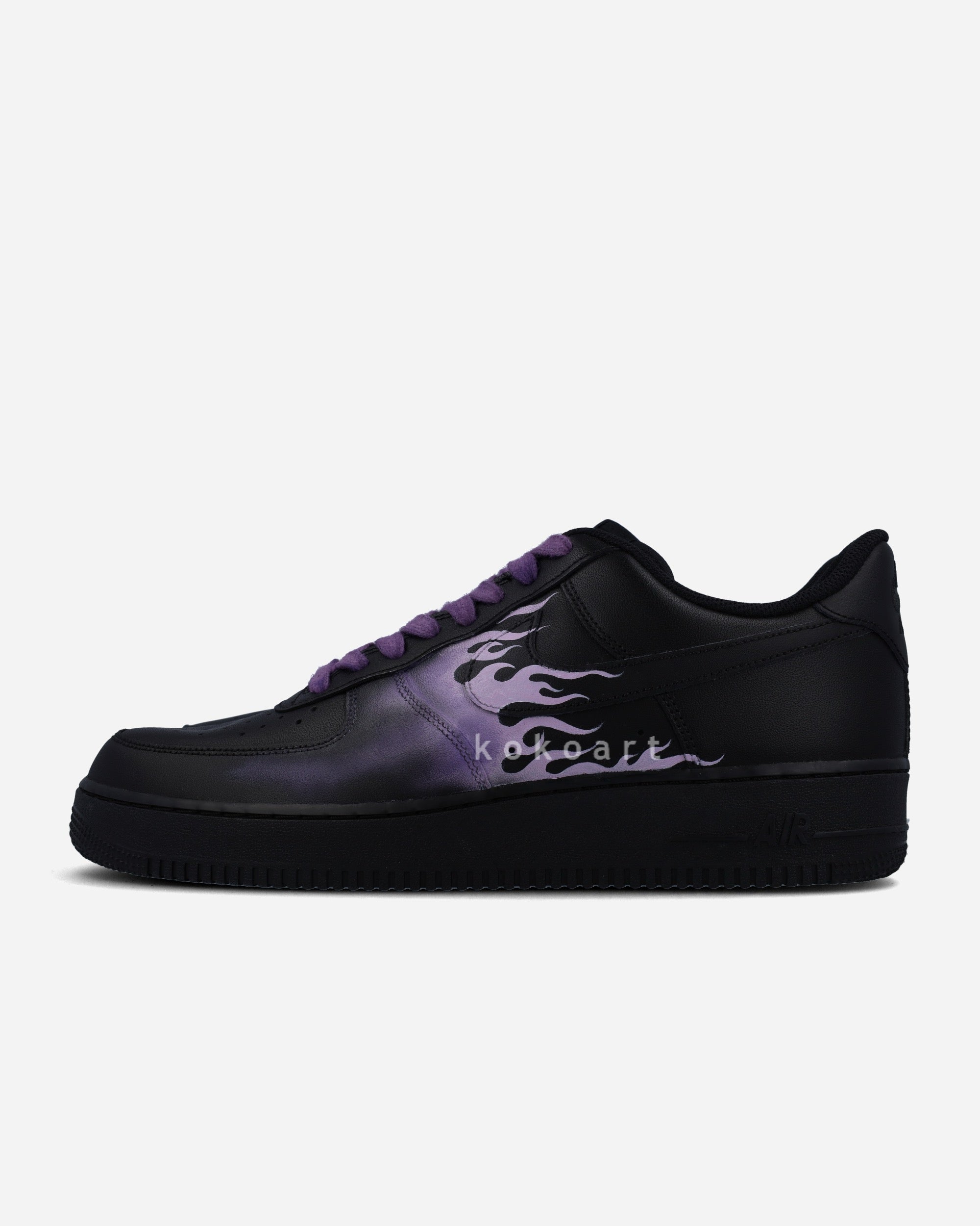 AF1 Purple Flames