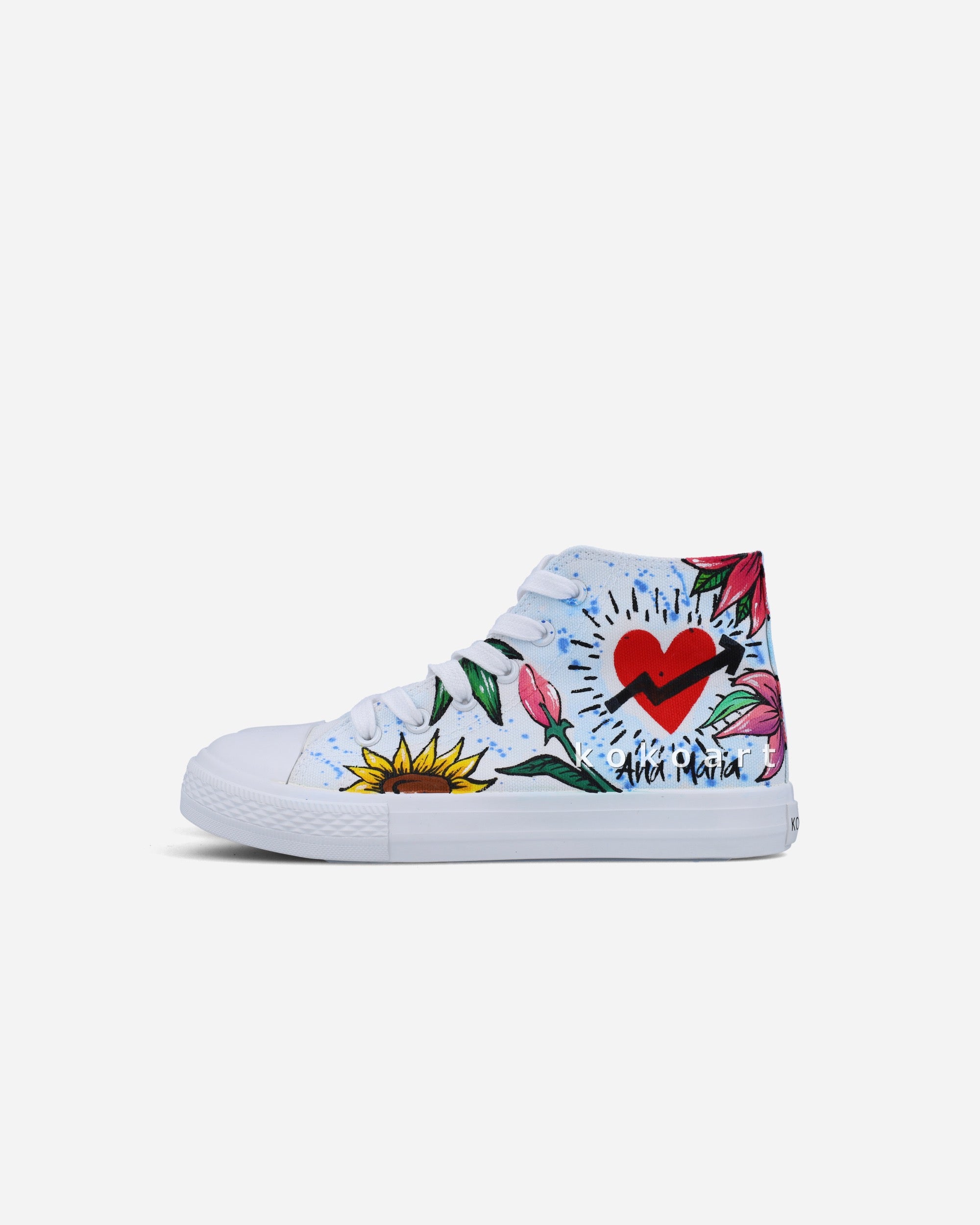 Flowers Hand Painted Shoes
