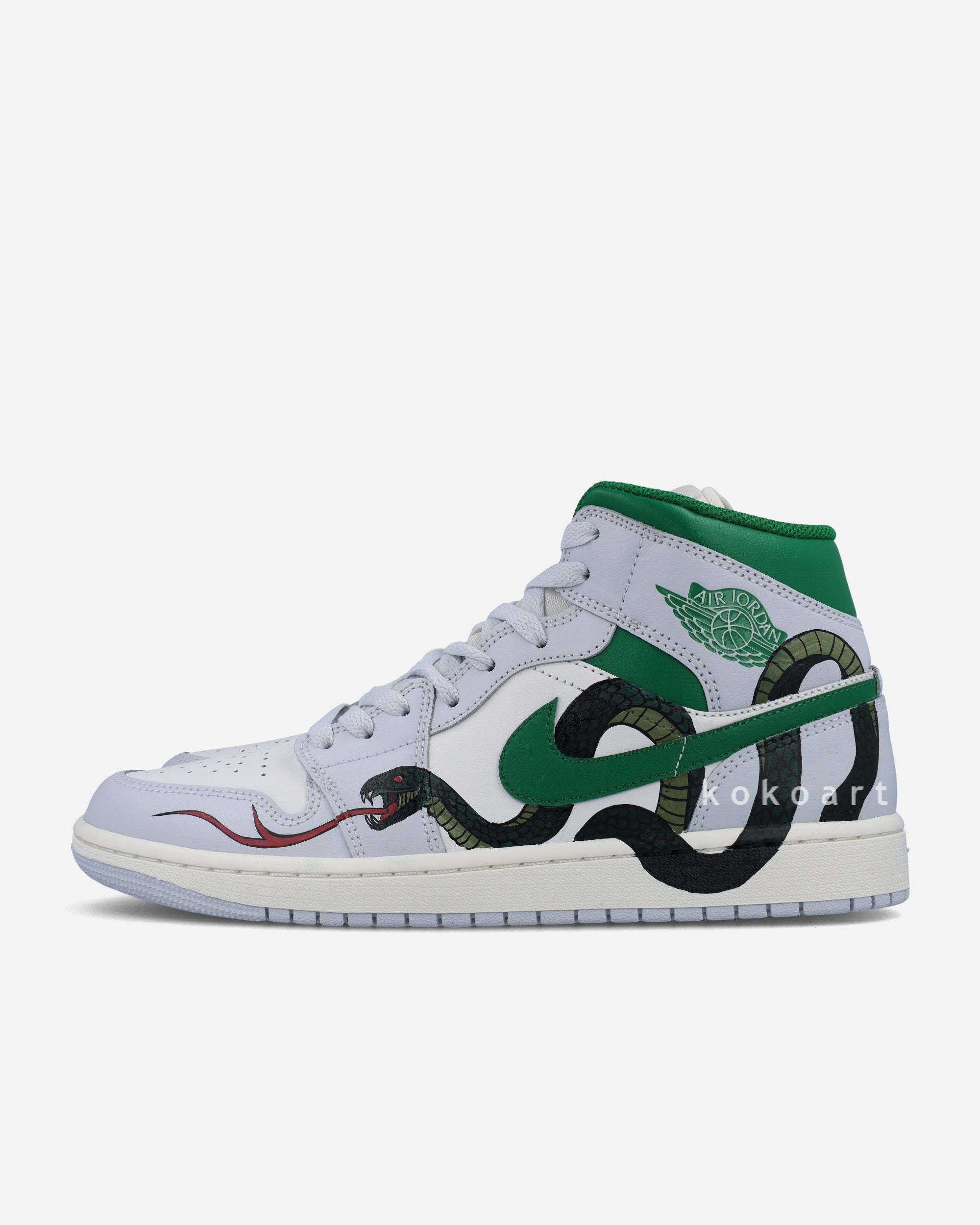 Air Jordan Hand Painted Snake