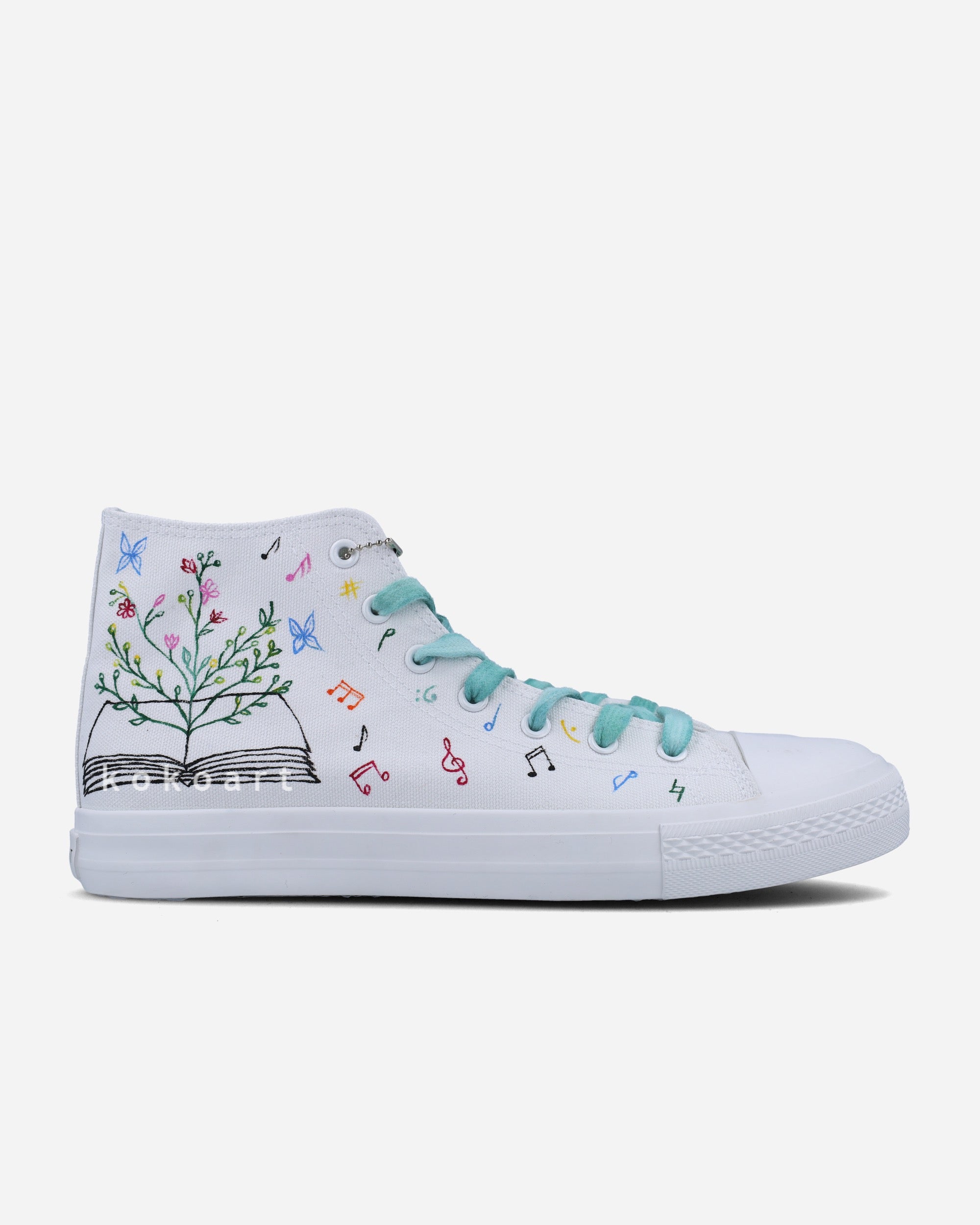 Book Illustration Hand Painted Shoes