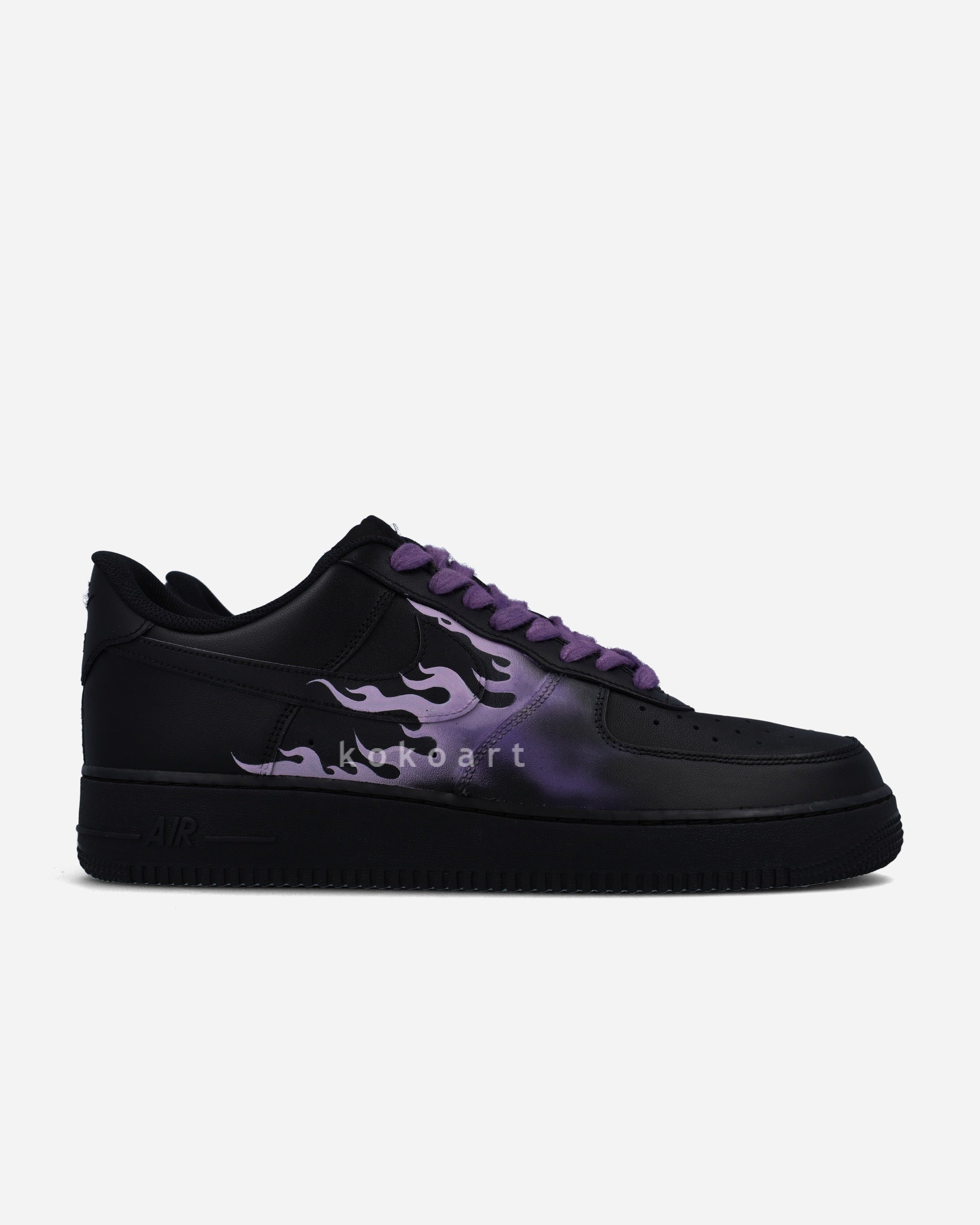 AF1 Purple Flames