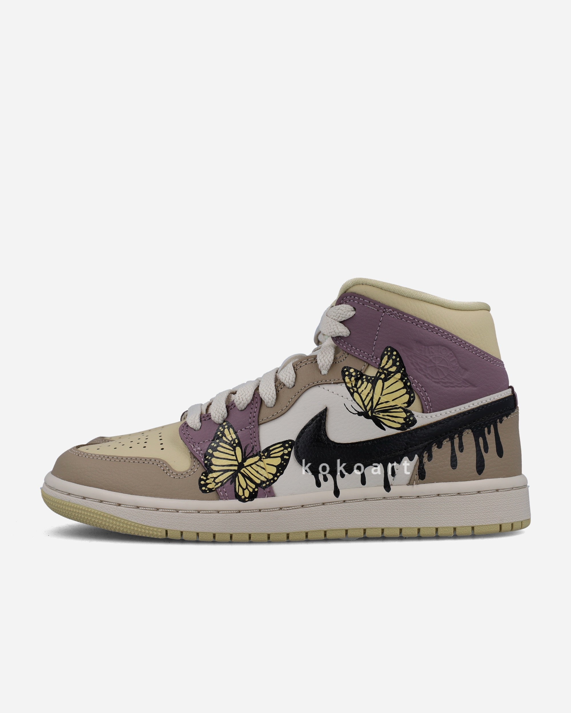 Air Jordan Hand Painted butterflies
