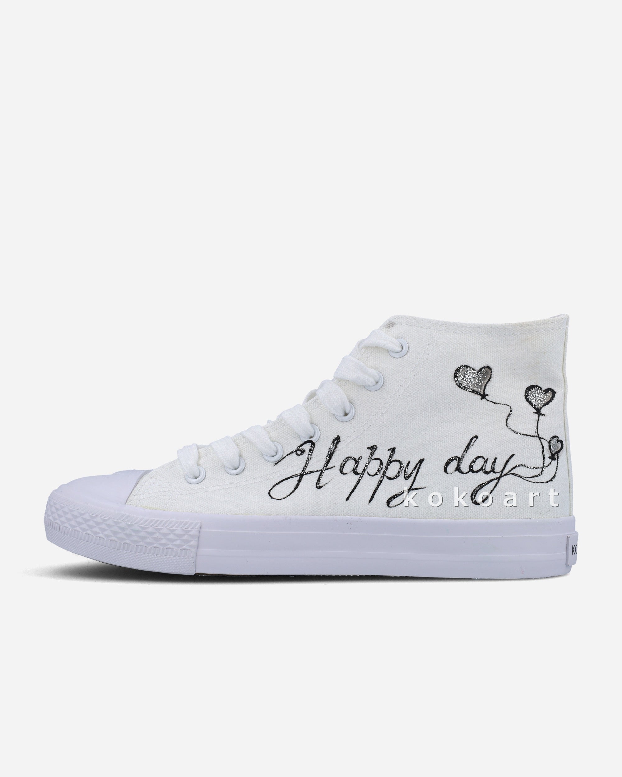 Happy Day Silver Wedding Shoes