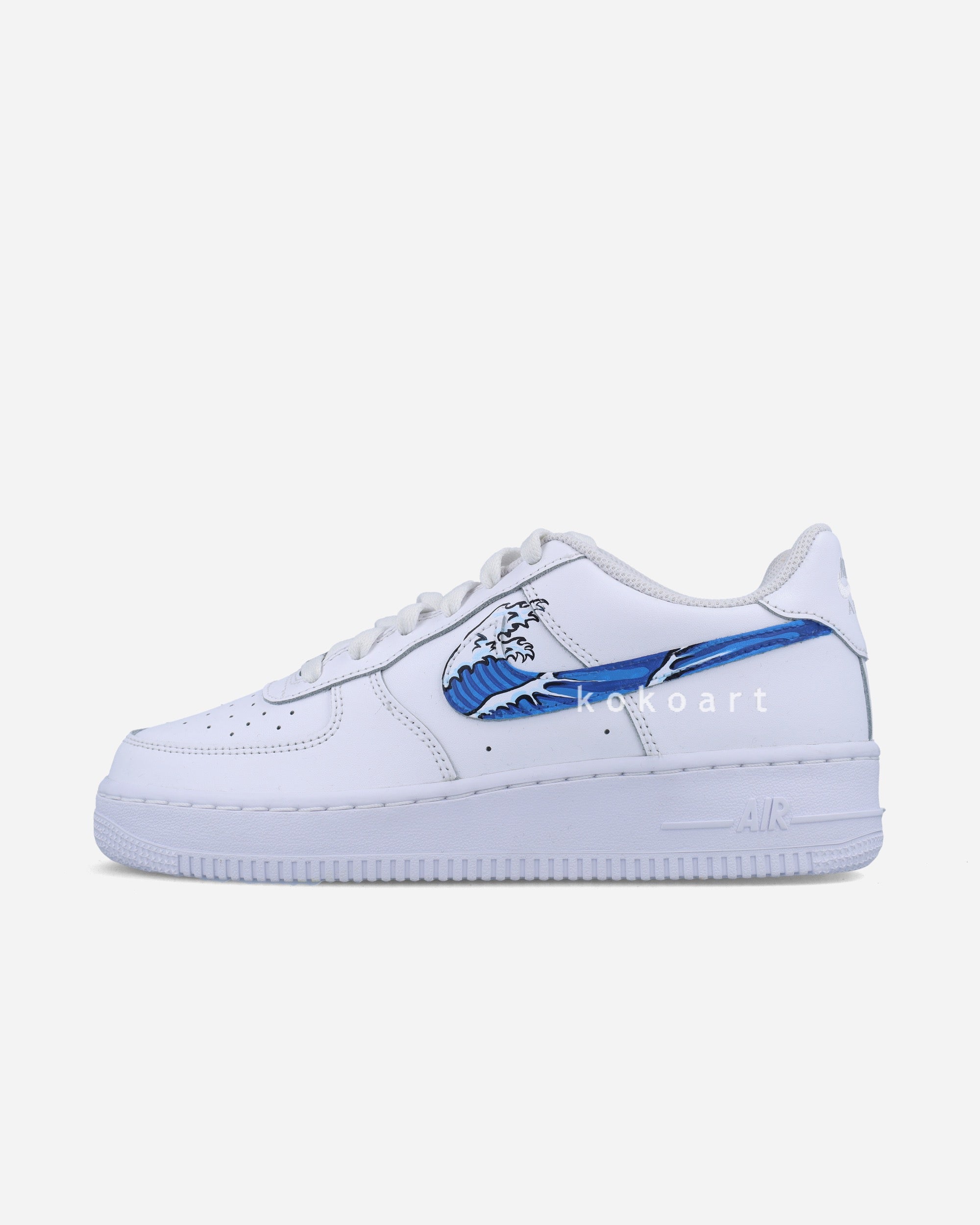 AF1 Great Wave Swooshes