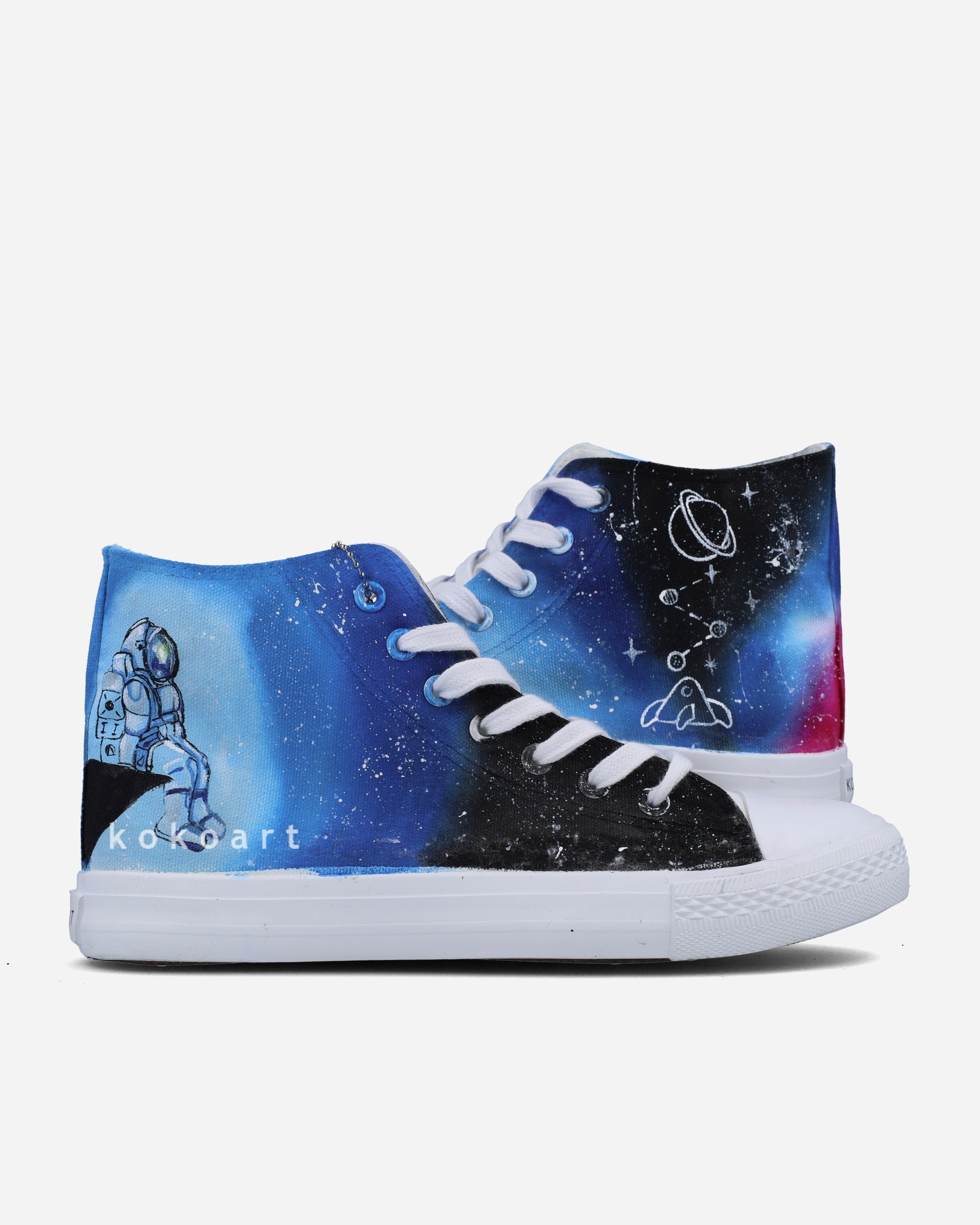 Astronauts Hand Painted Shoes