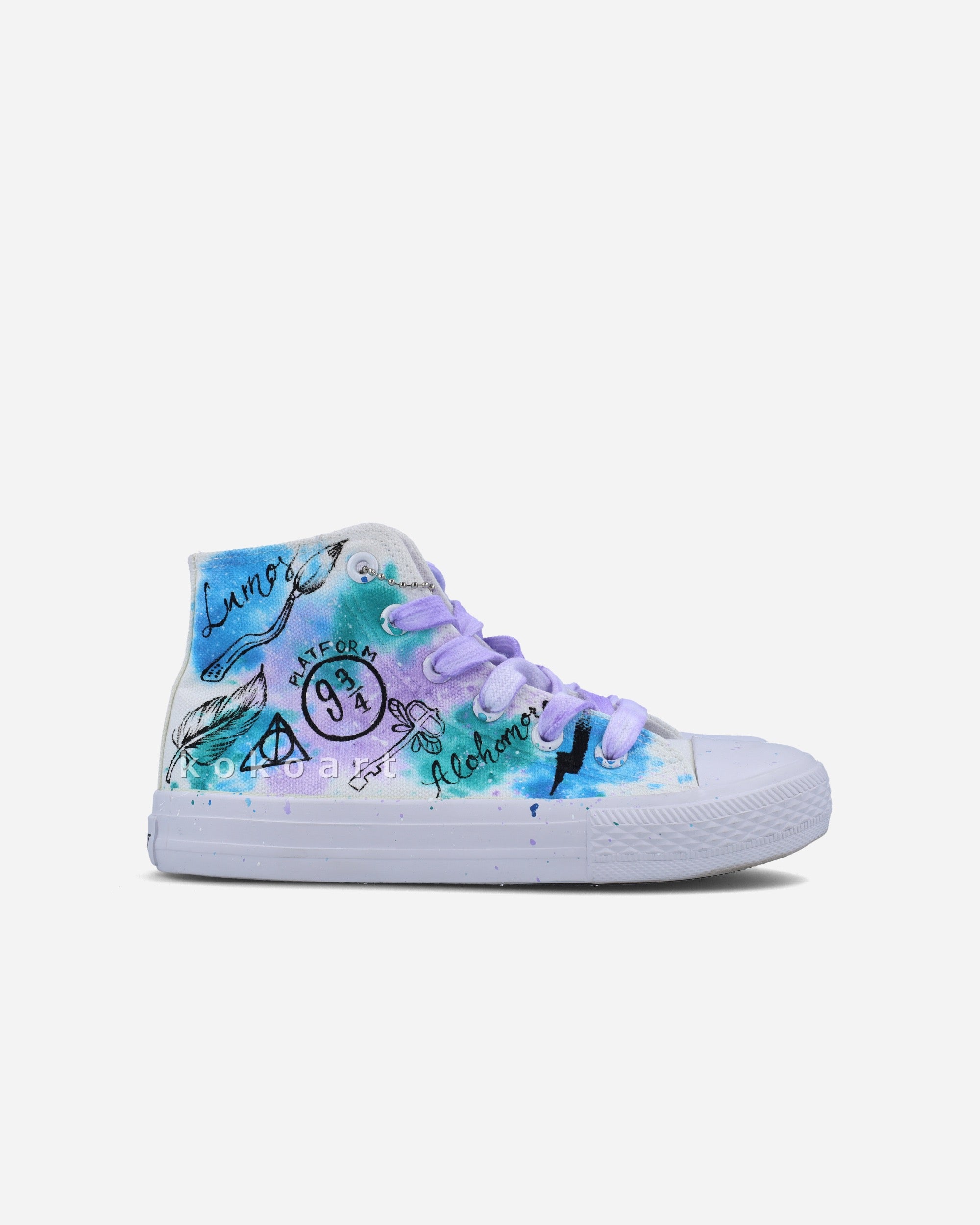 Wizard Doodles Hand Painted Shoes