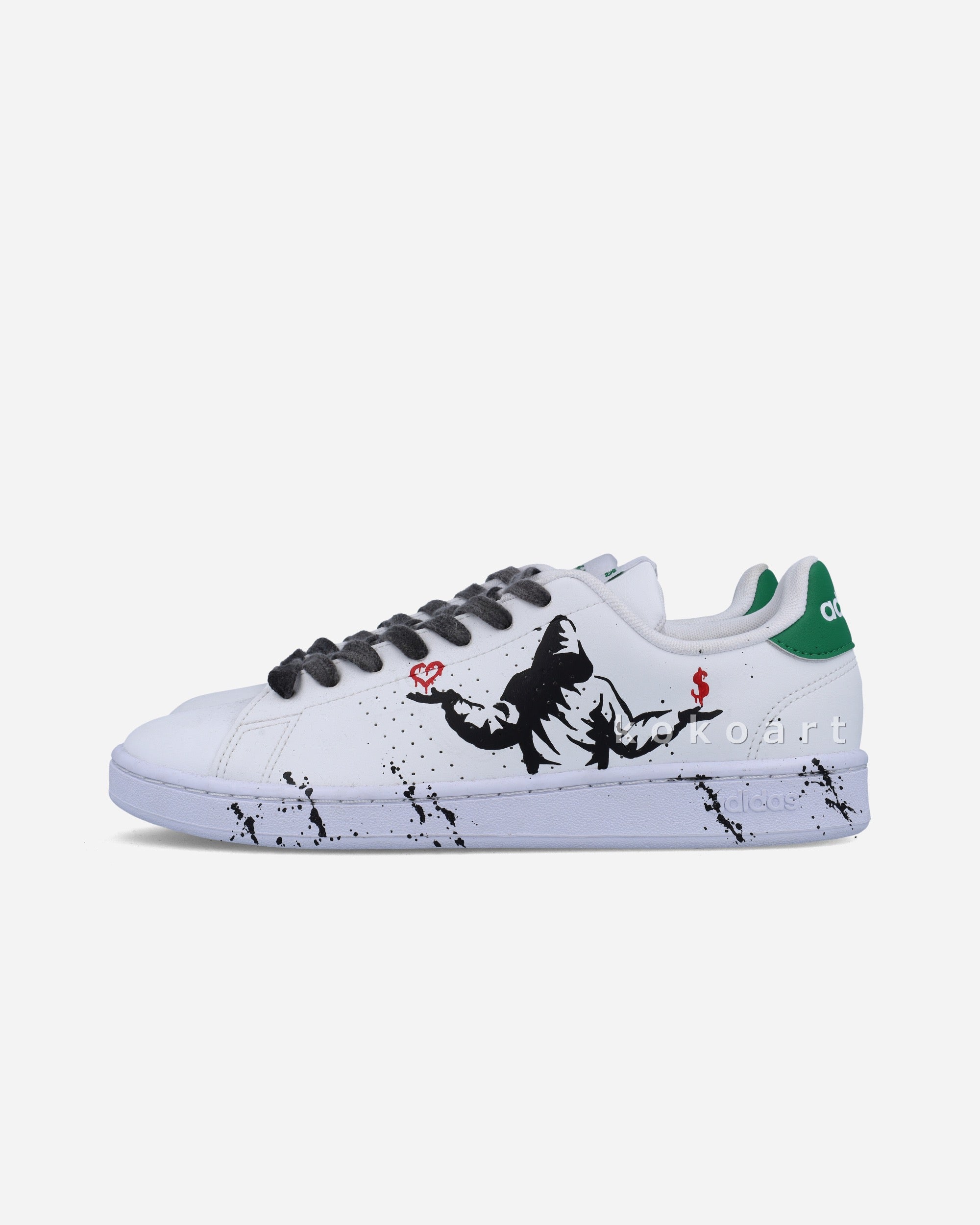 Adidas Advantage Hand Painted Graffiti