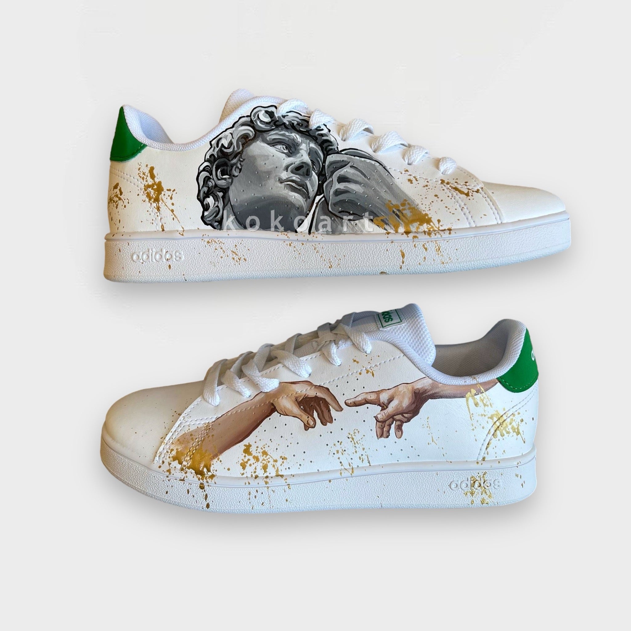 Stan Smith Hand Painted Michelangelo