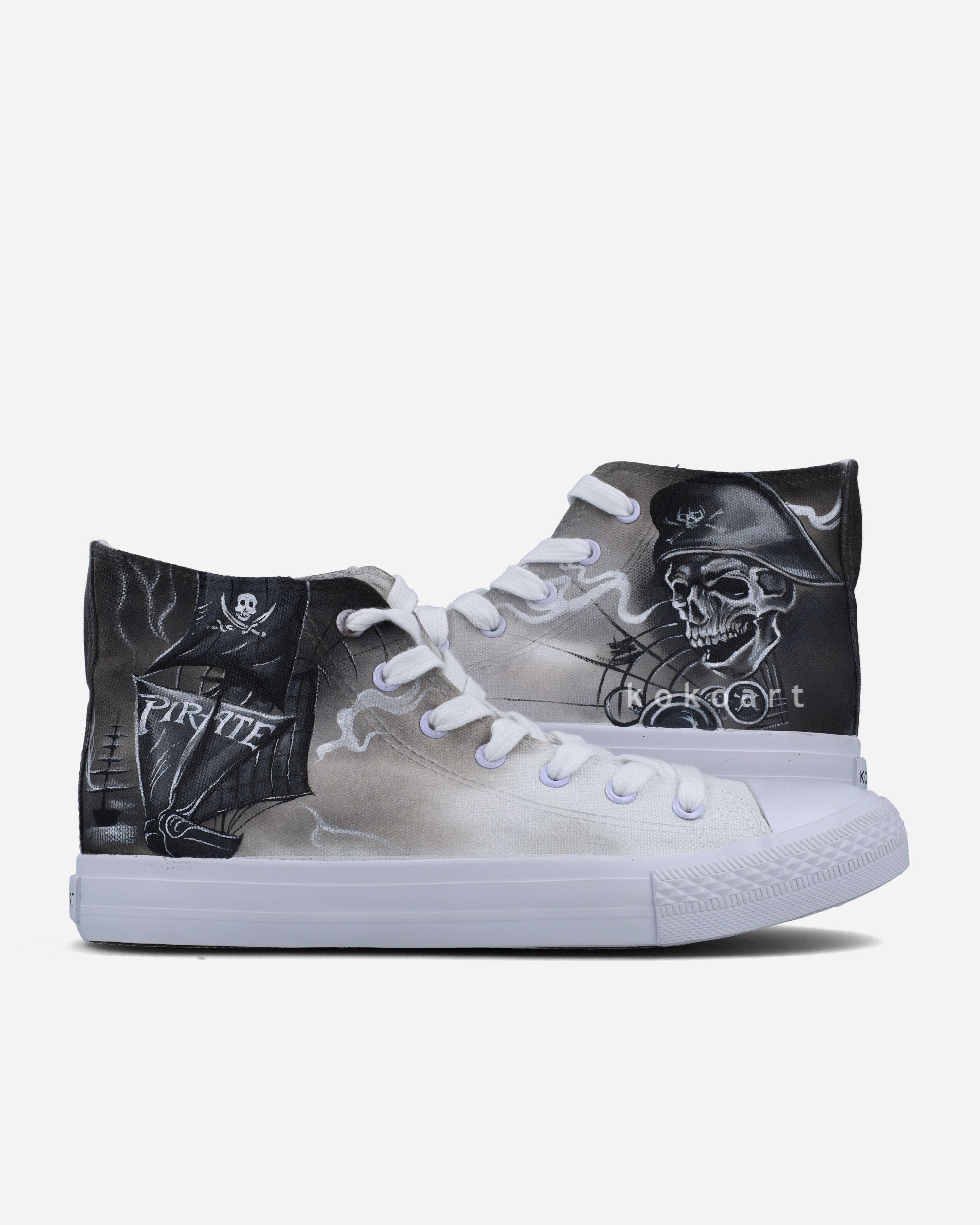 Pirates Hand Painted Shoes