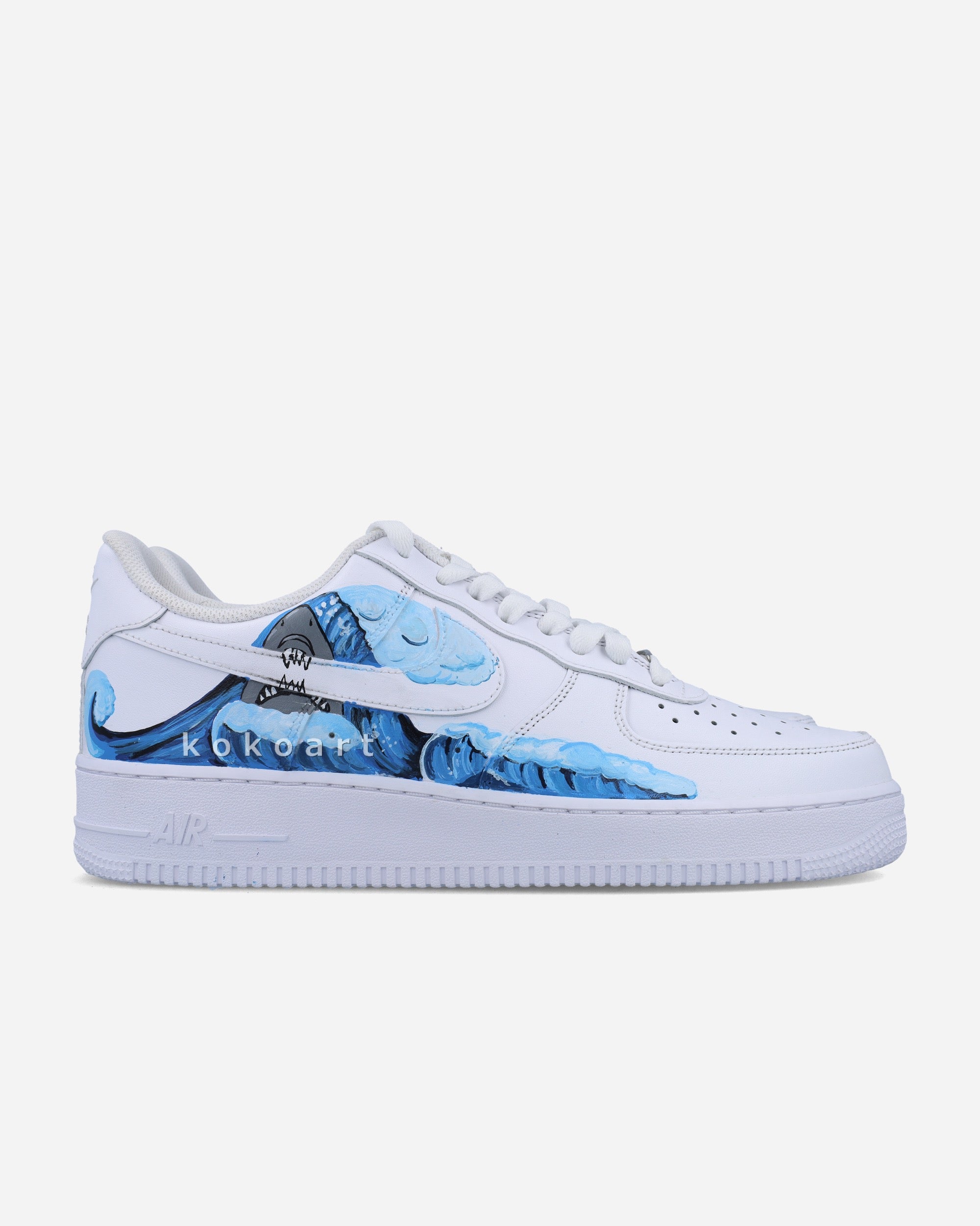 AF1 Shark and Waves