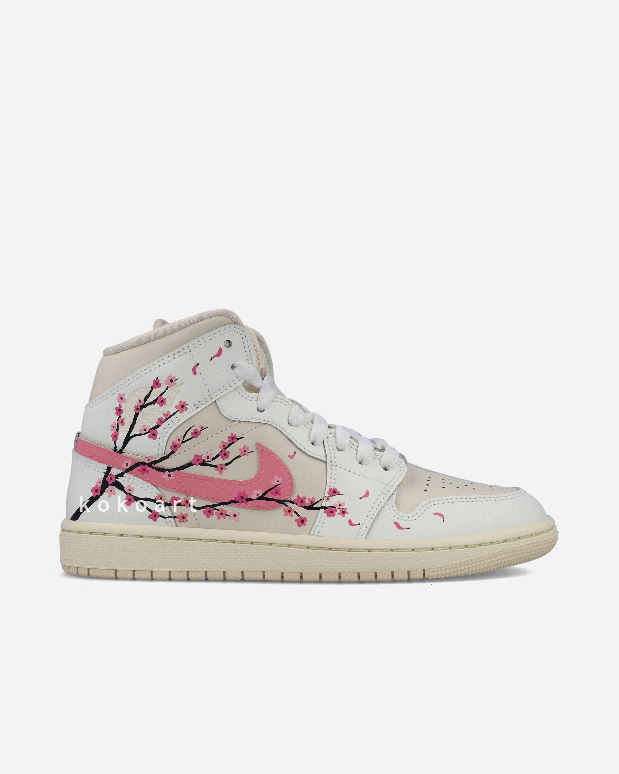 Air Jordan Hand Painted Cherry Blossom