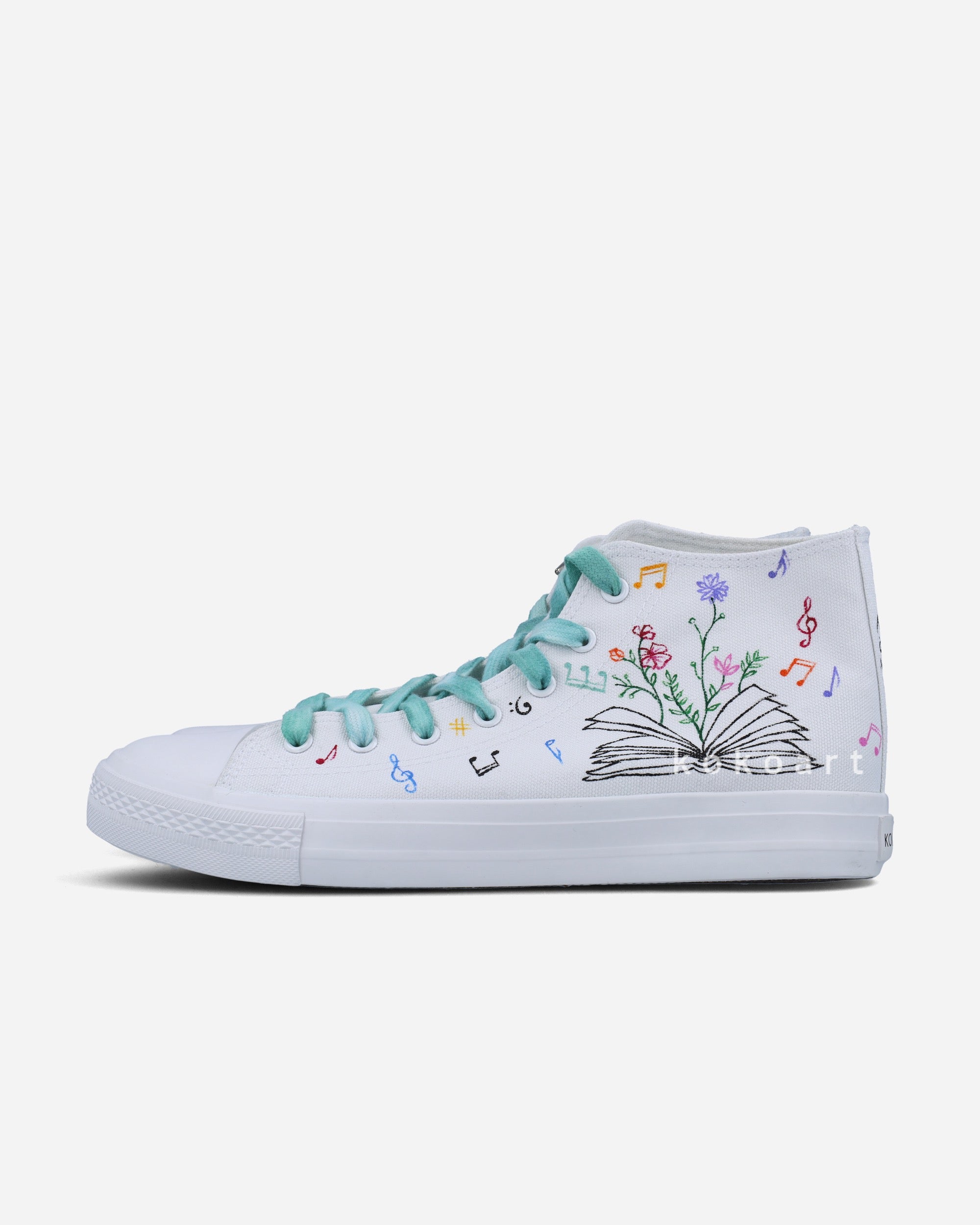 Book Illustration Hand Painted Shoes