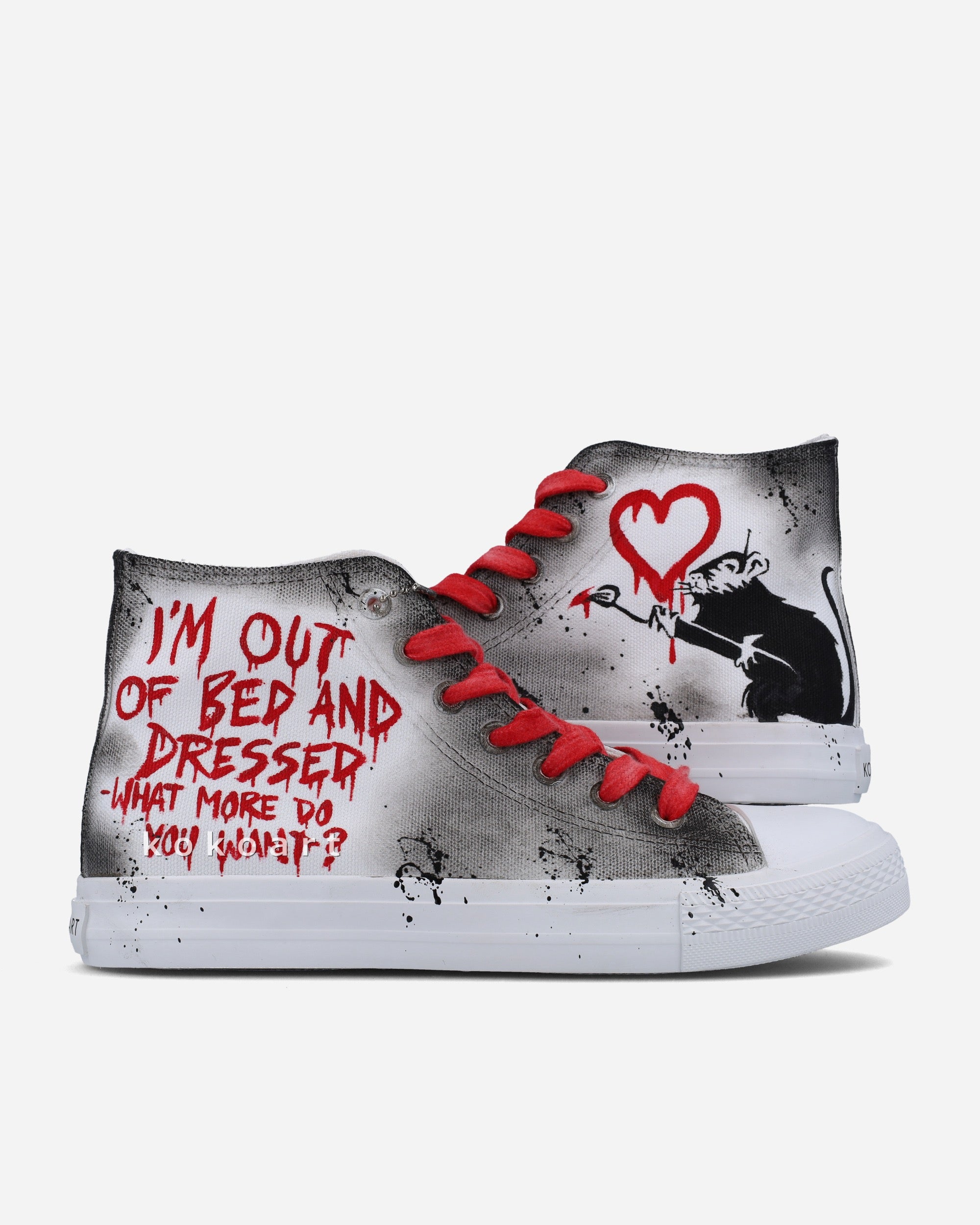 Love Rat Hand Painted Shoes