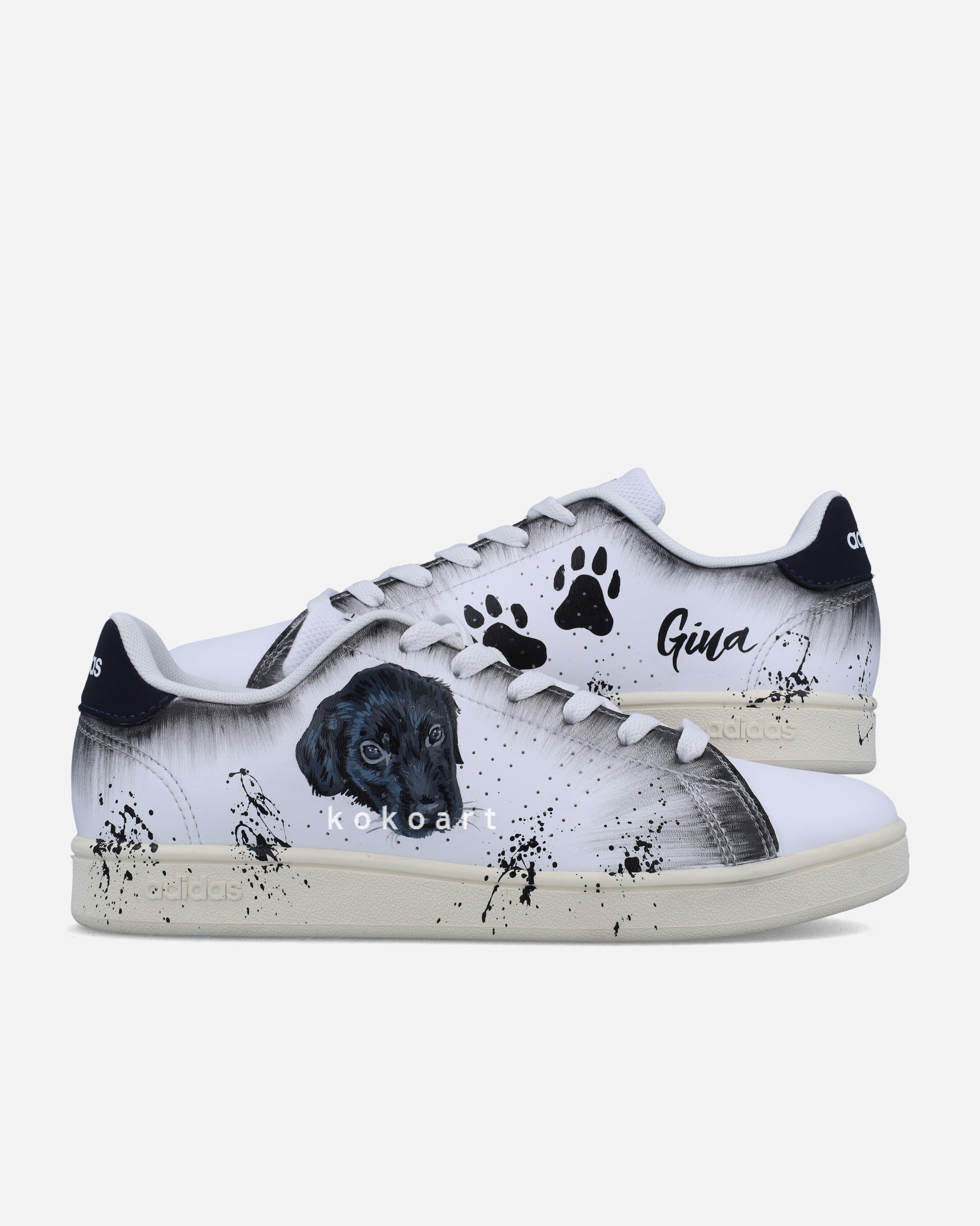 Stan Smith Hand Painted Pet Portrait