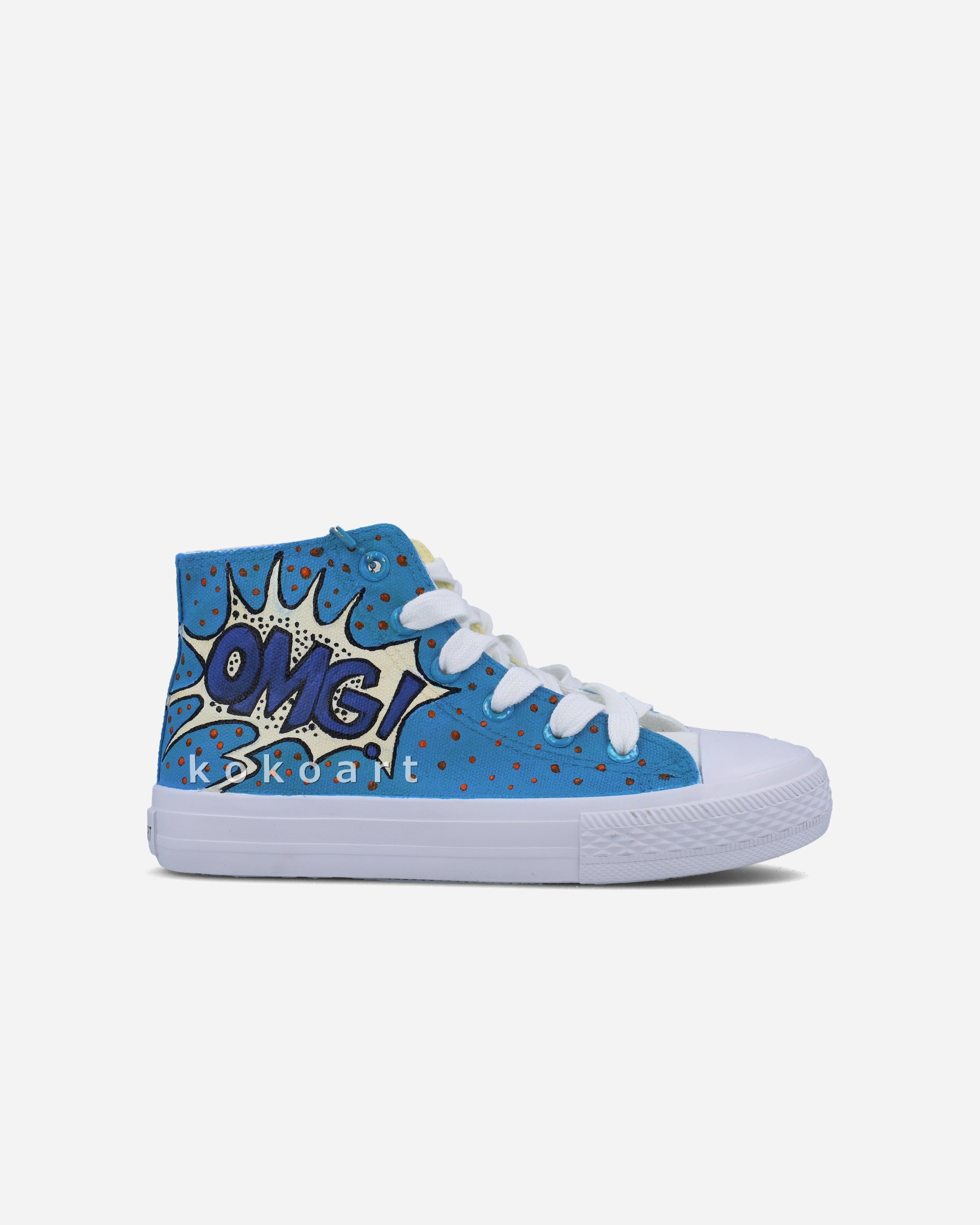 Omg Wow Comic Hand Painted Shoes