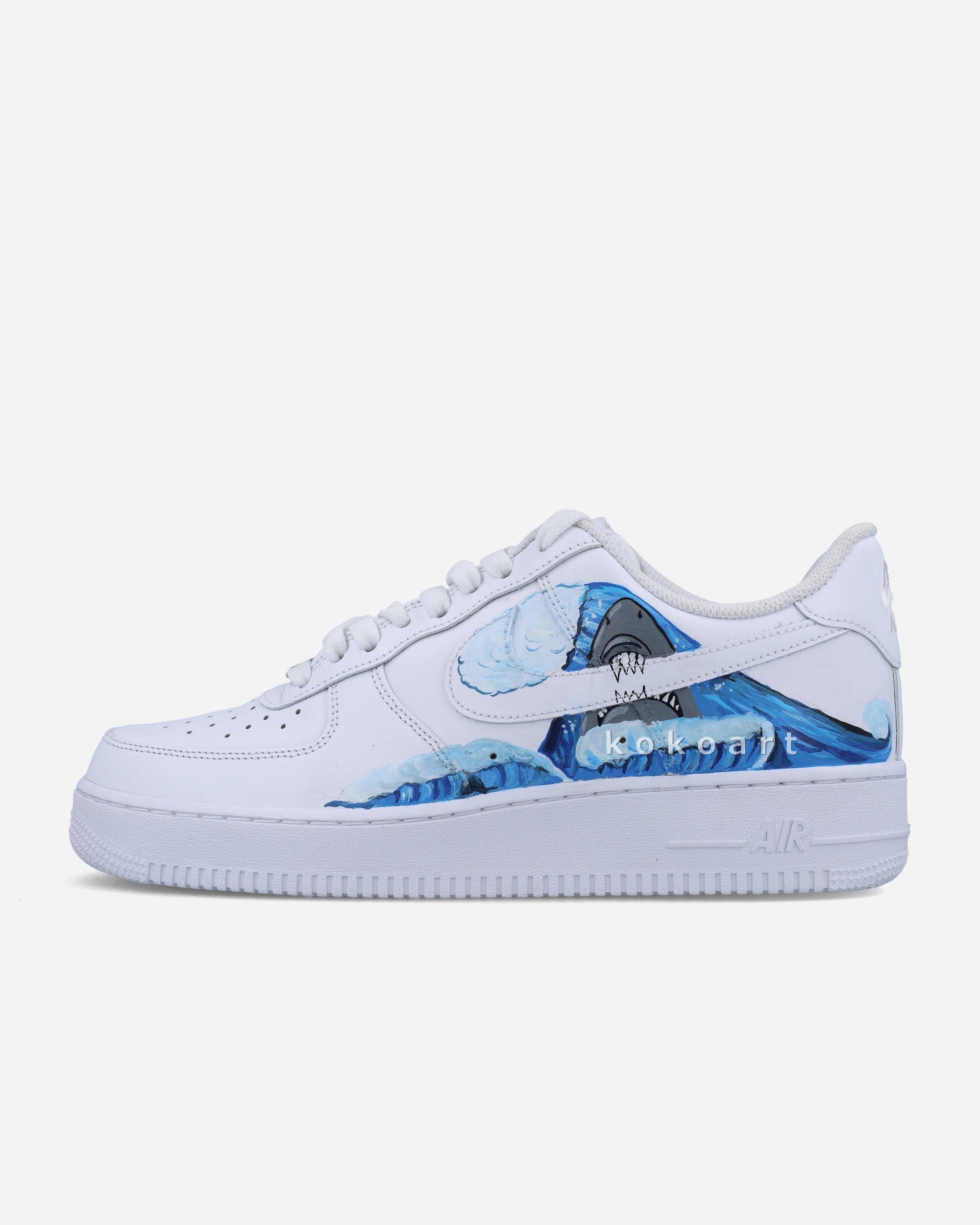 AF1 Shark and Waves
