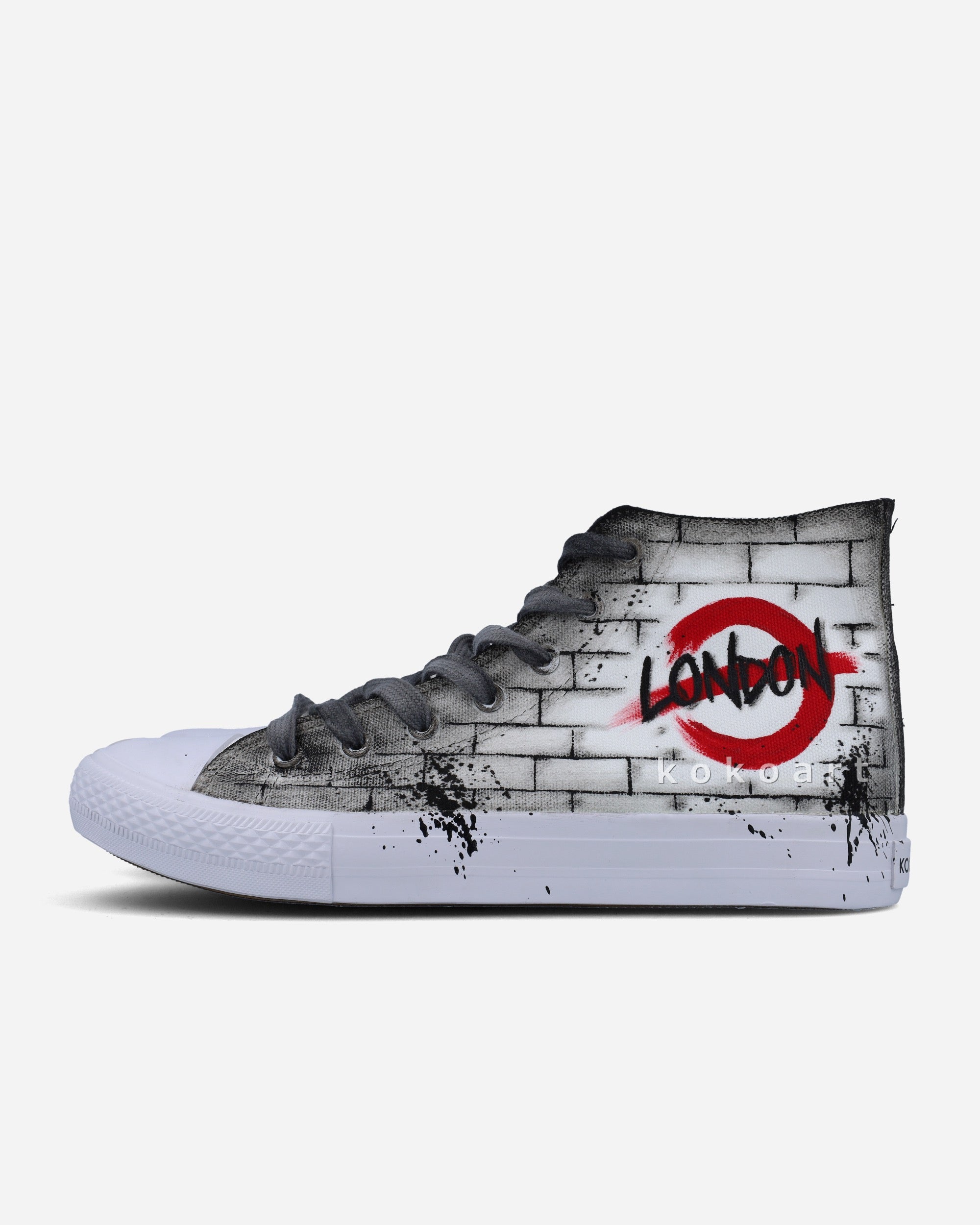 London Skyline Hand Painted Shoes