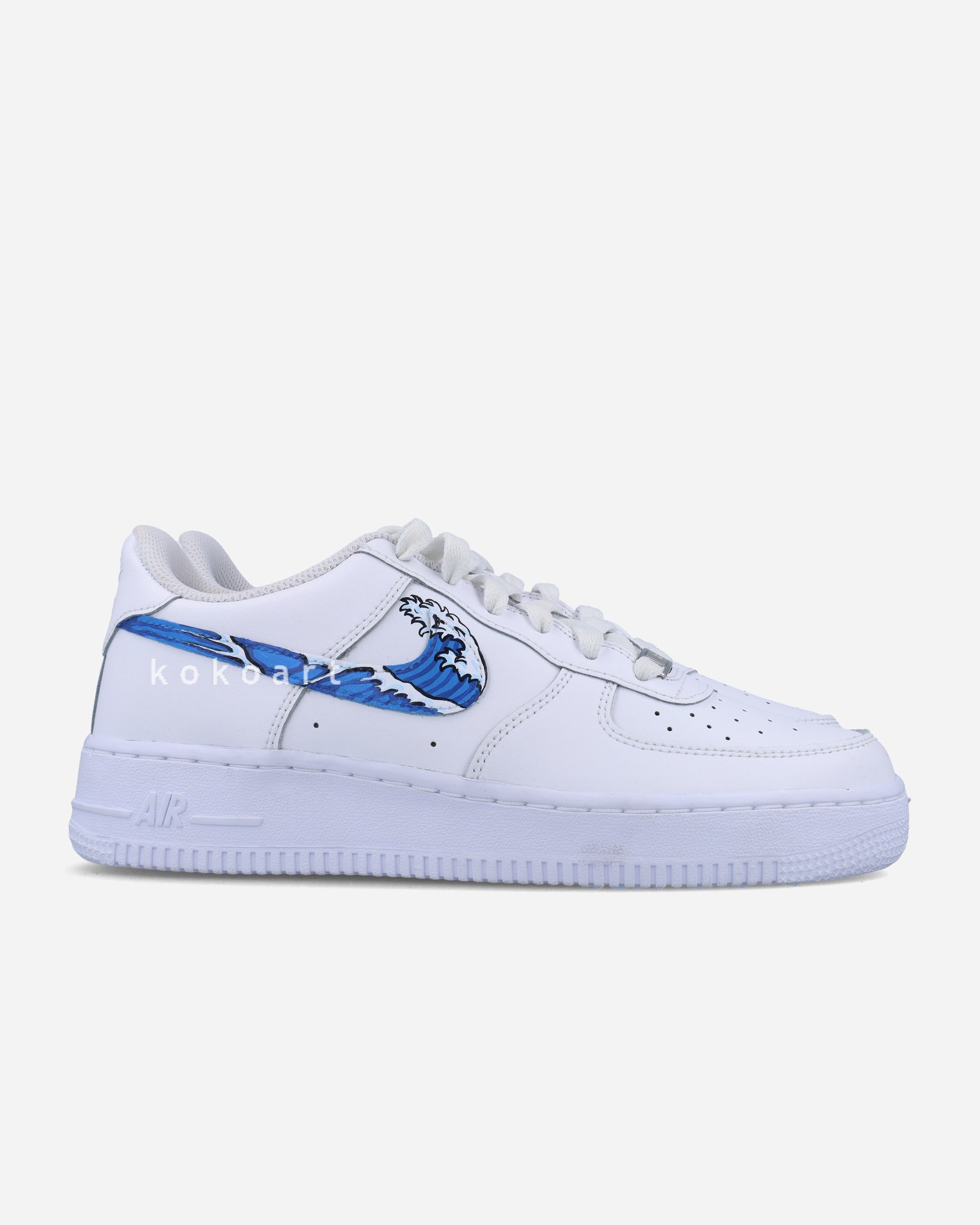 AF1 Great Wave Swooshes