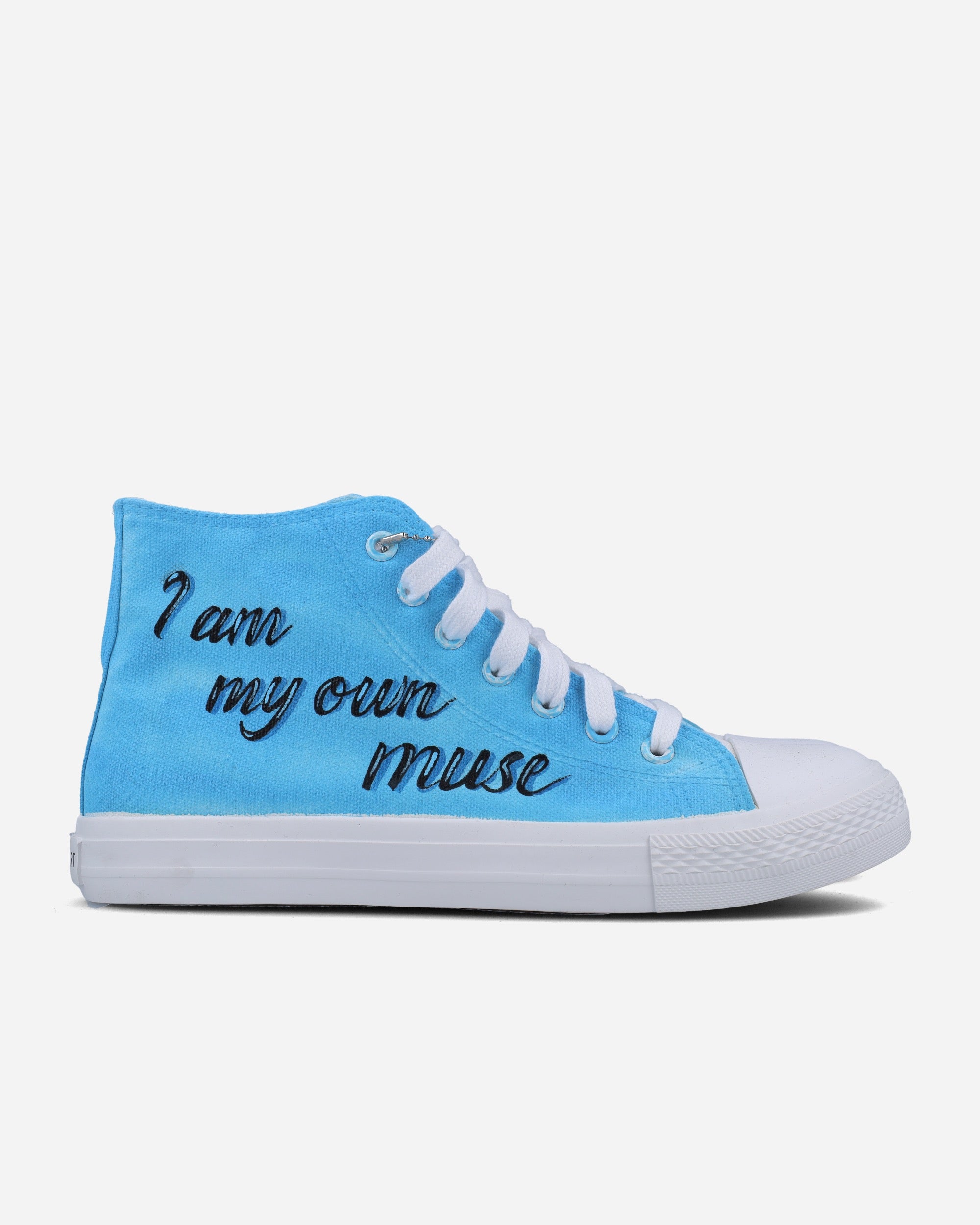 Frida Kahlo Blue Floral Hand Painted Shoes