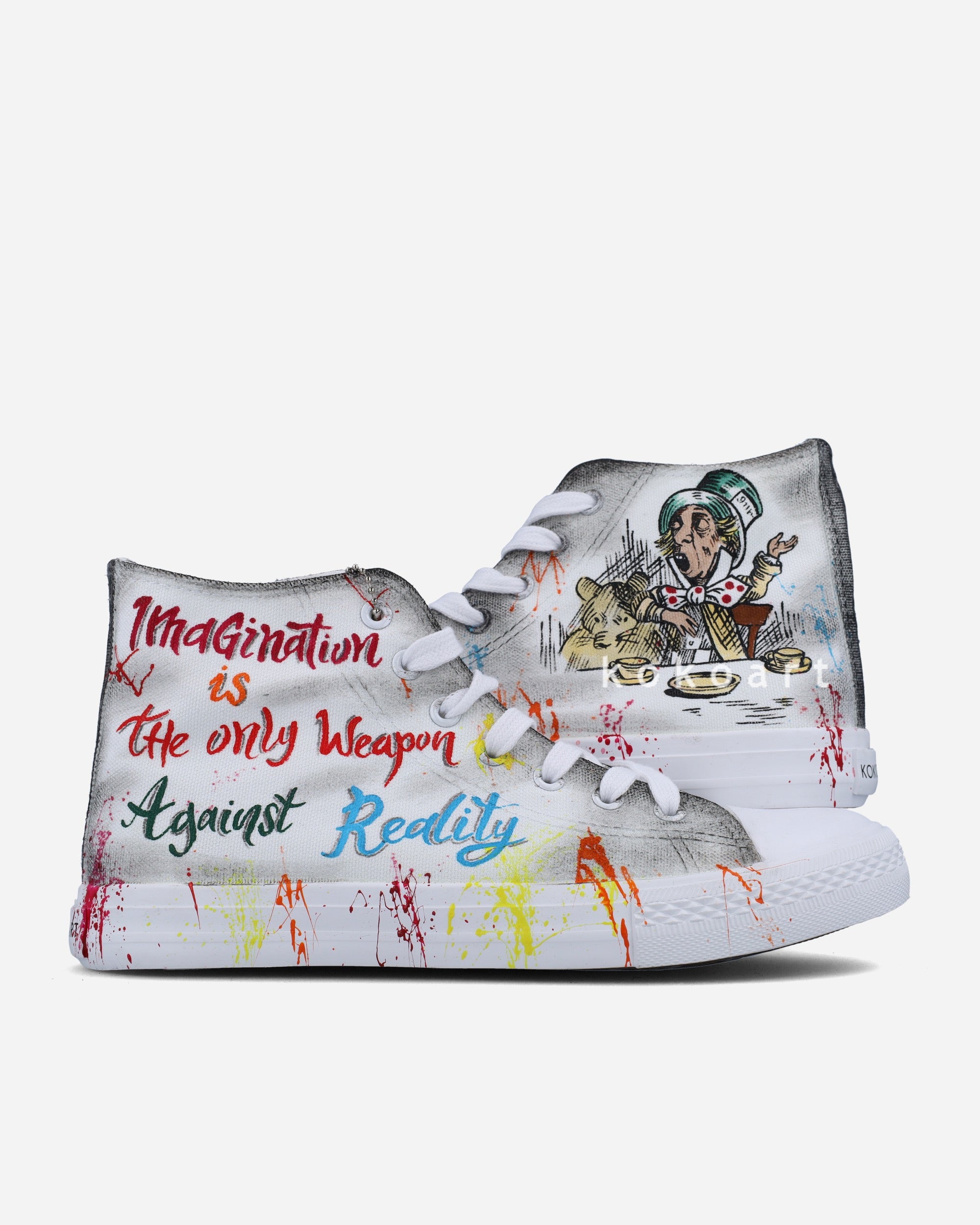The Mad Hatter Hand Painted Shoes