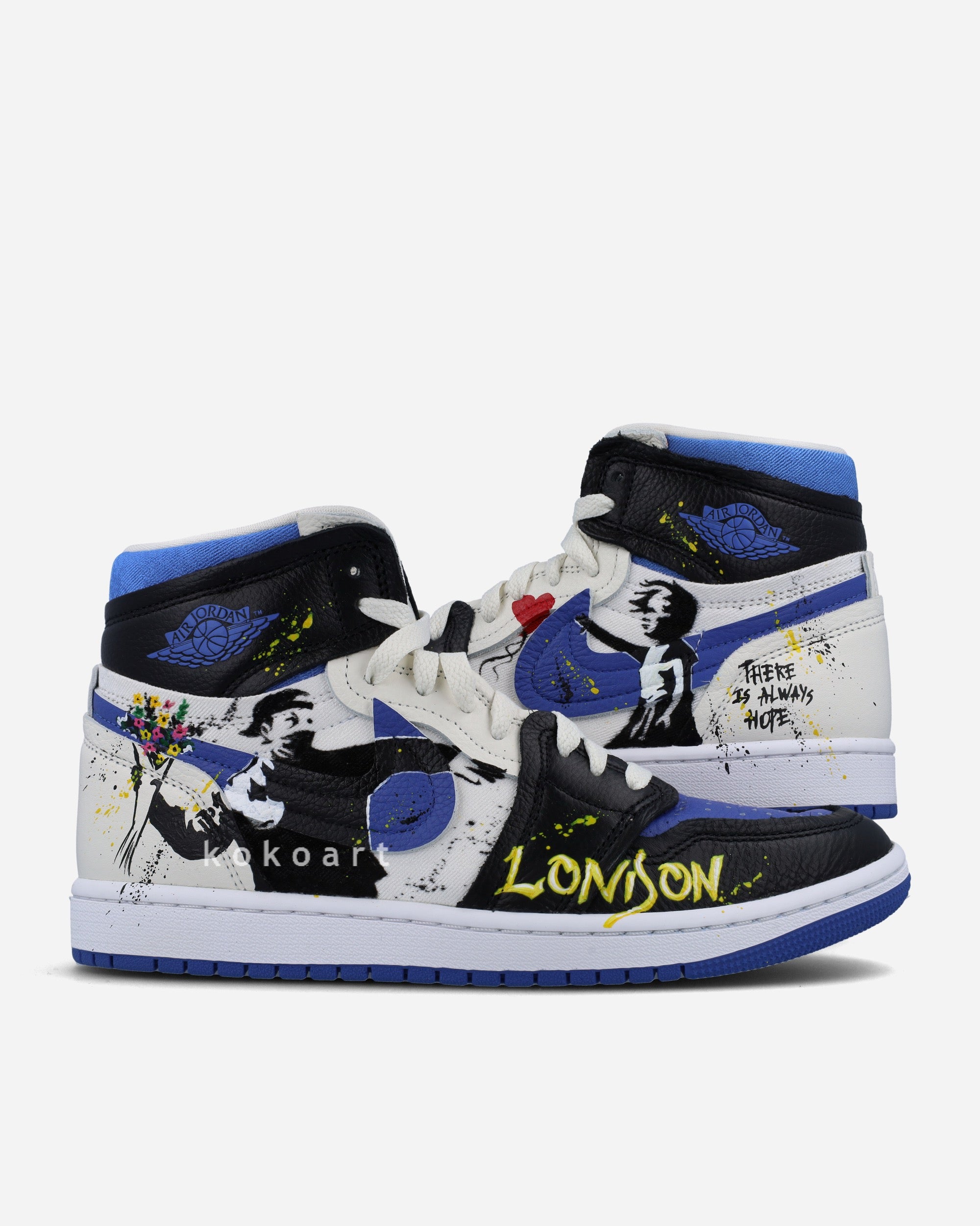 Air Jordan Hand Painted Graffiti London