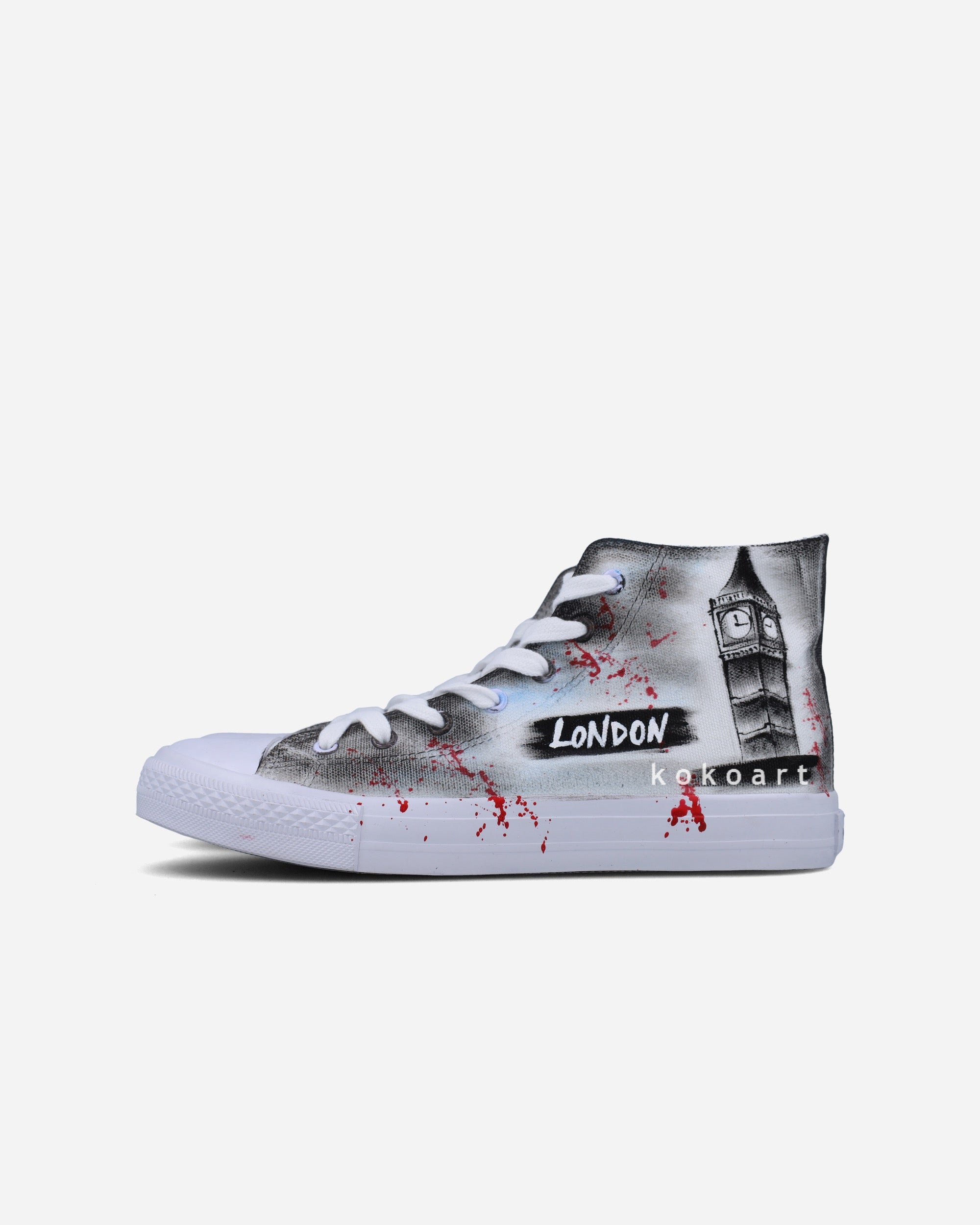 London Graffiti Hand Painted Shoes