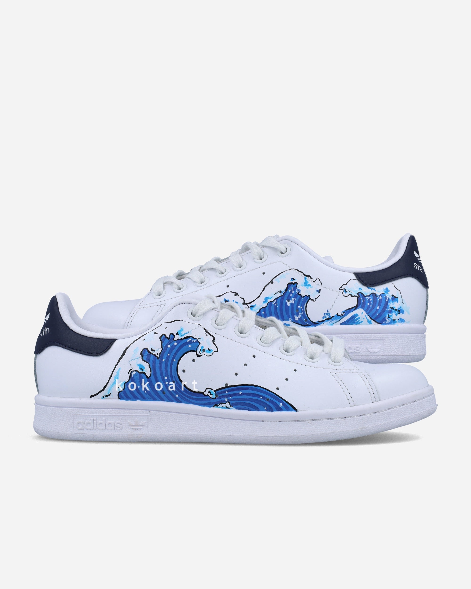 Stan Smith Hand Painted Wave