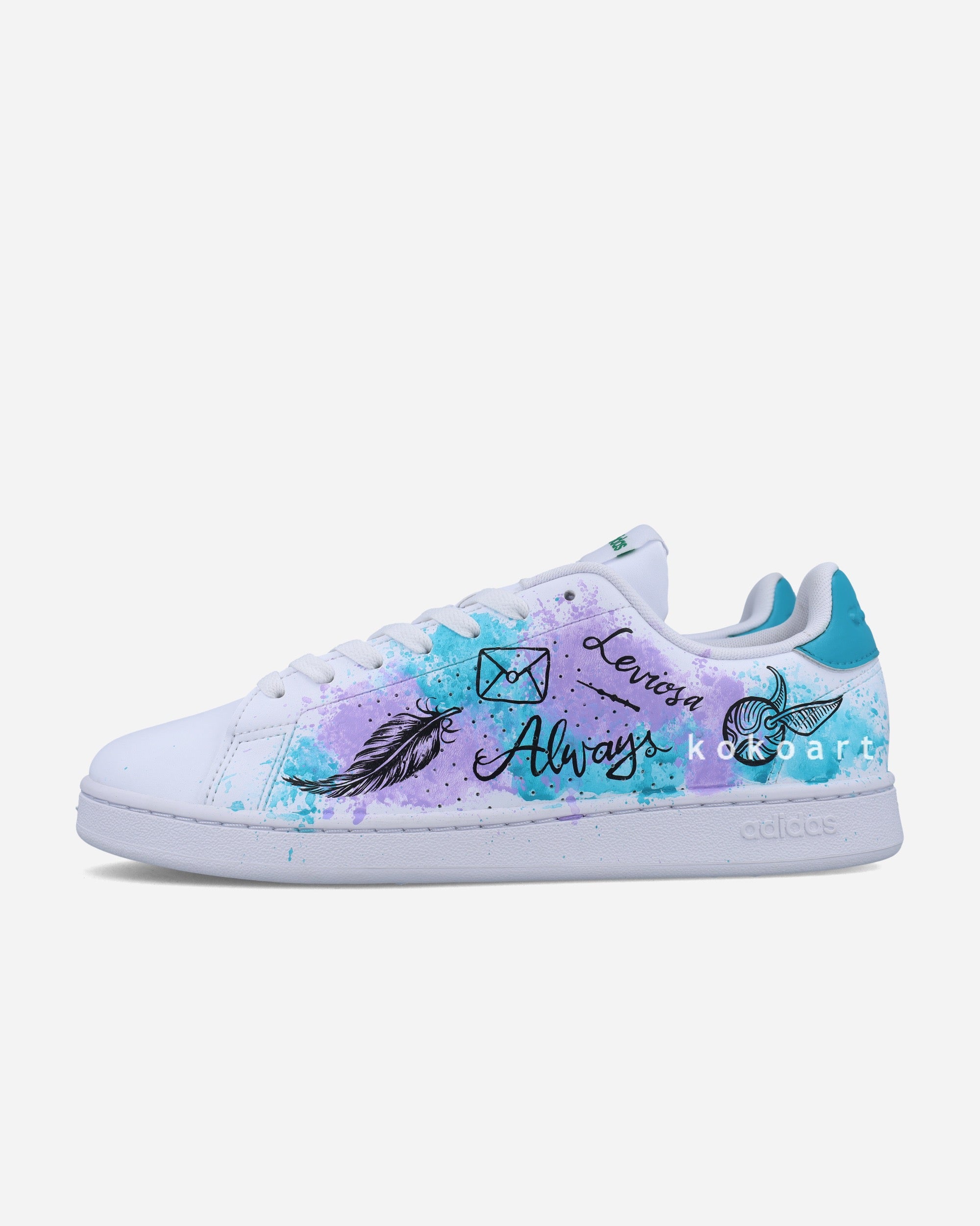 Adidas Hand Painted Wizard Design