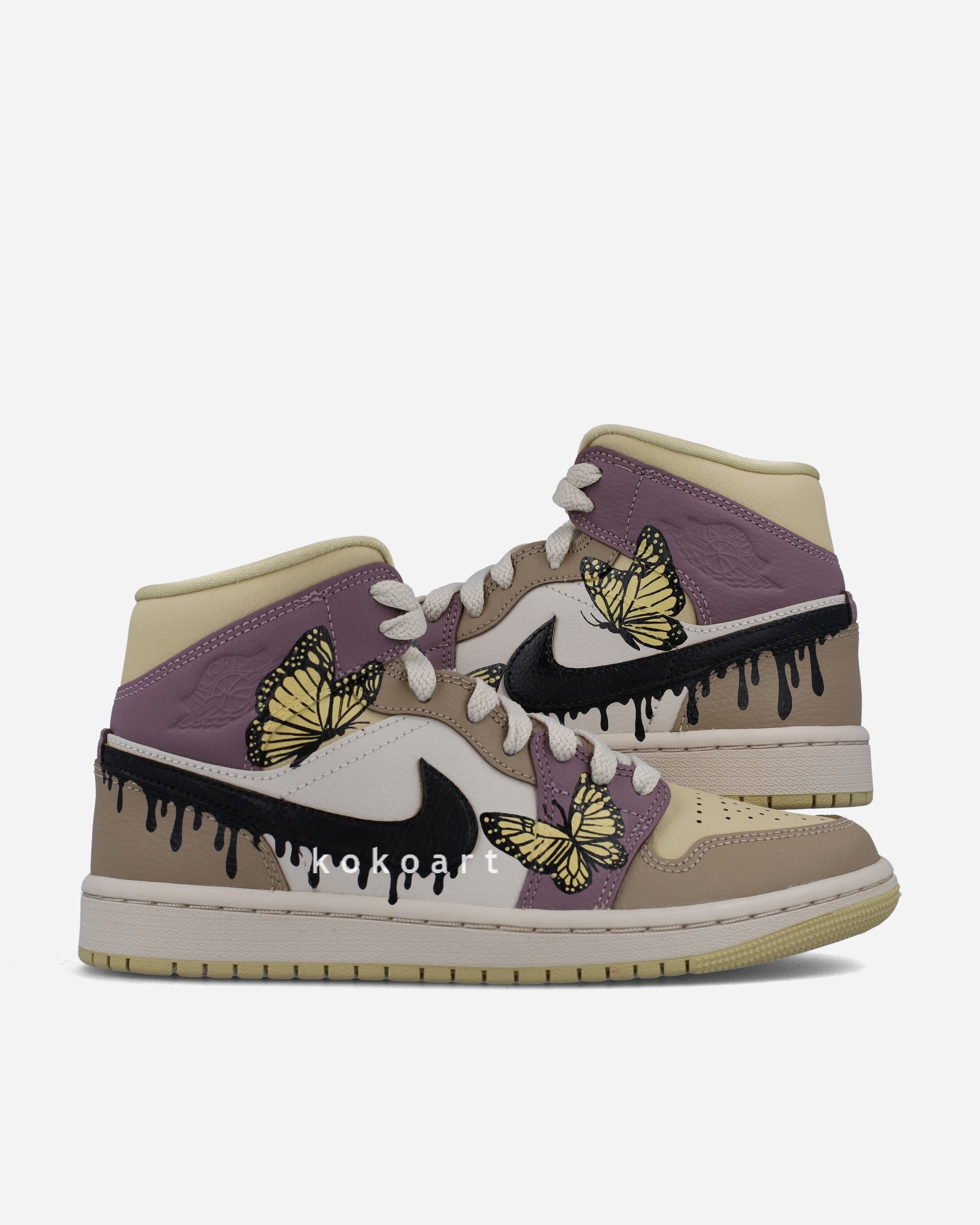 Air Jordan Hand Painted butterflies