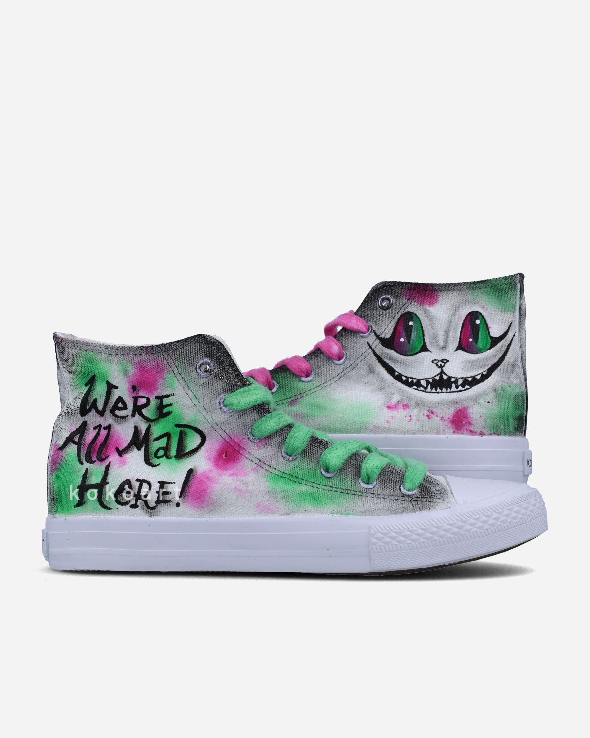We're all Mad here Hand Painted Shoes