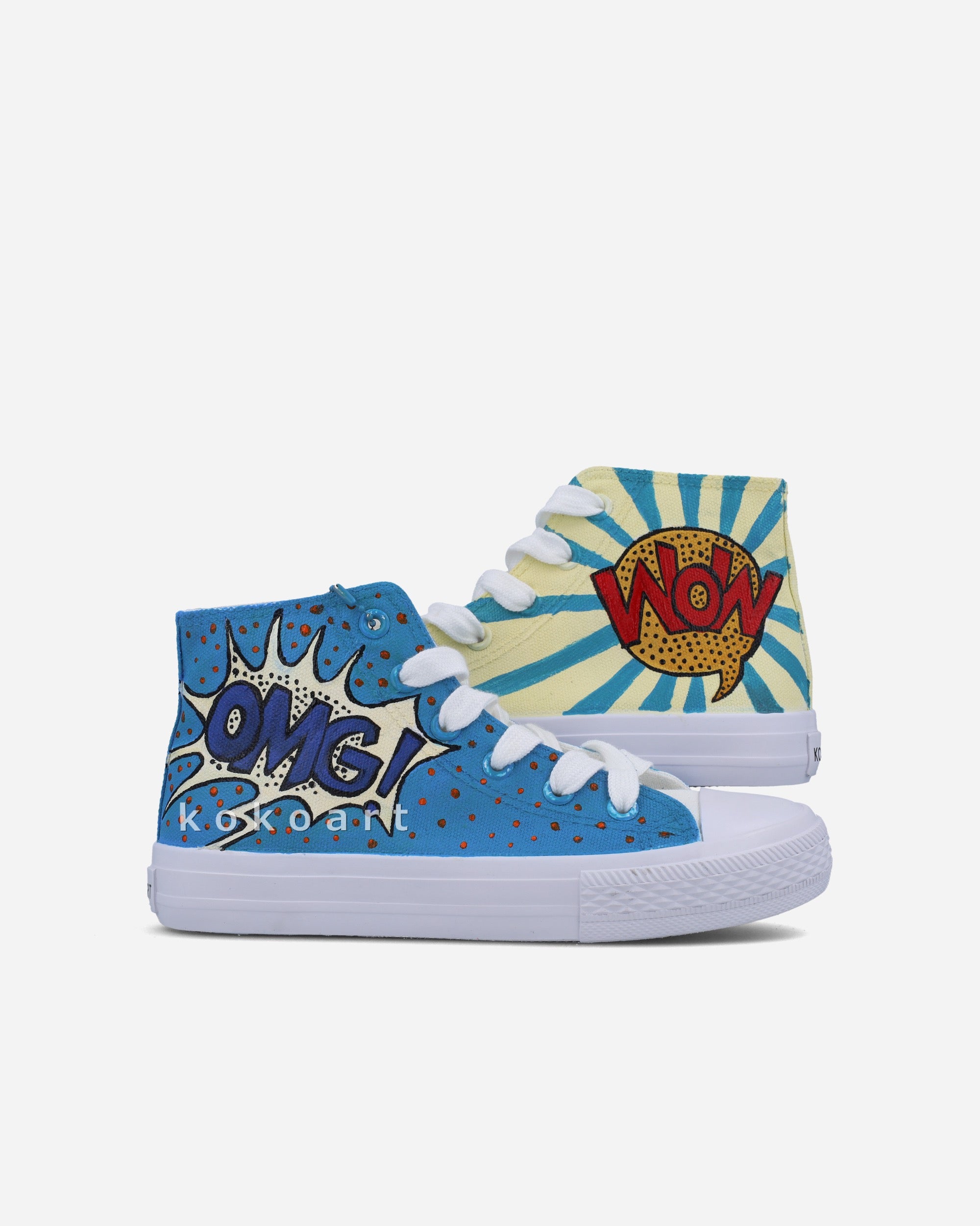 Omg Wow Comic Hand Painted Shoes