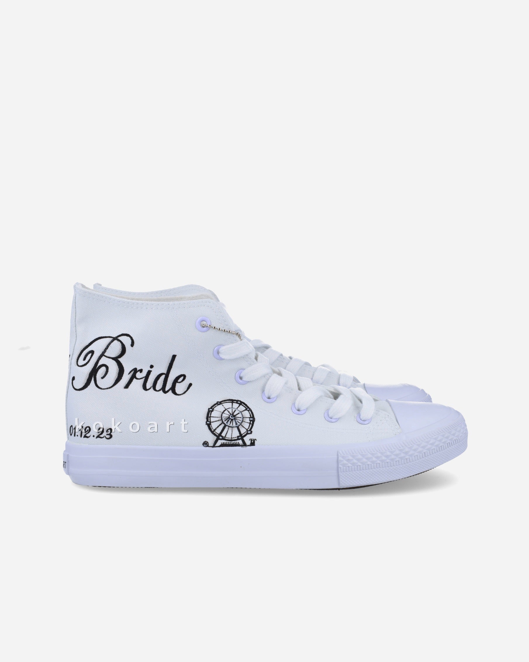 Customisable Bride / Groom Hand Painted Wedding Shoes