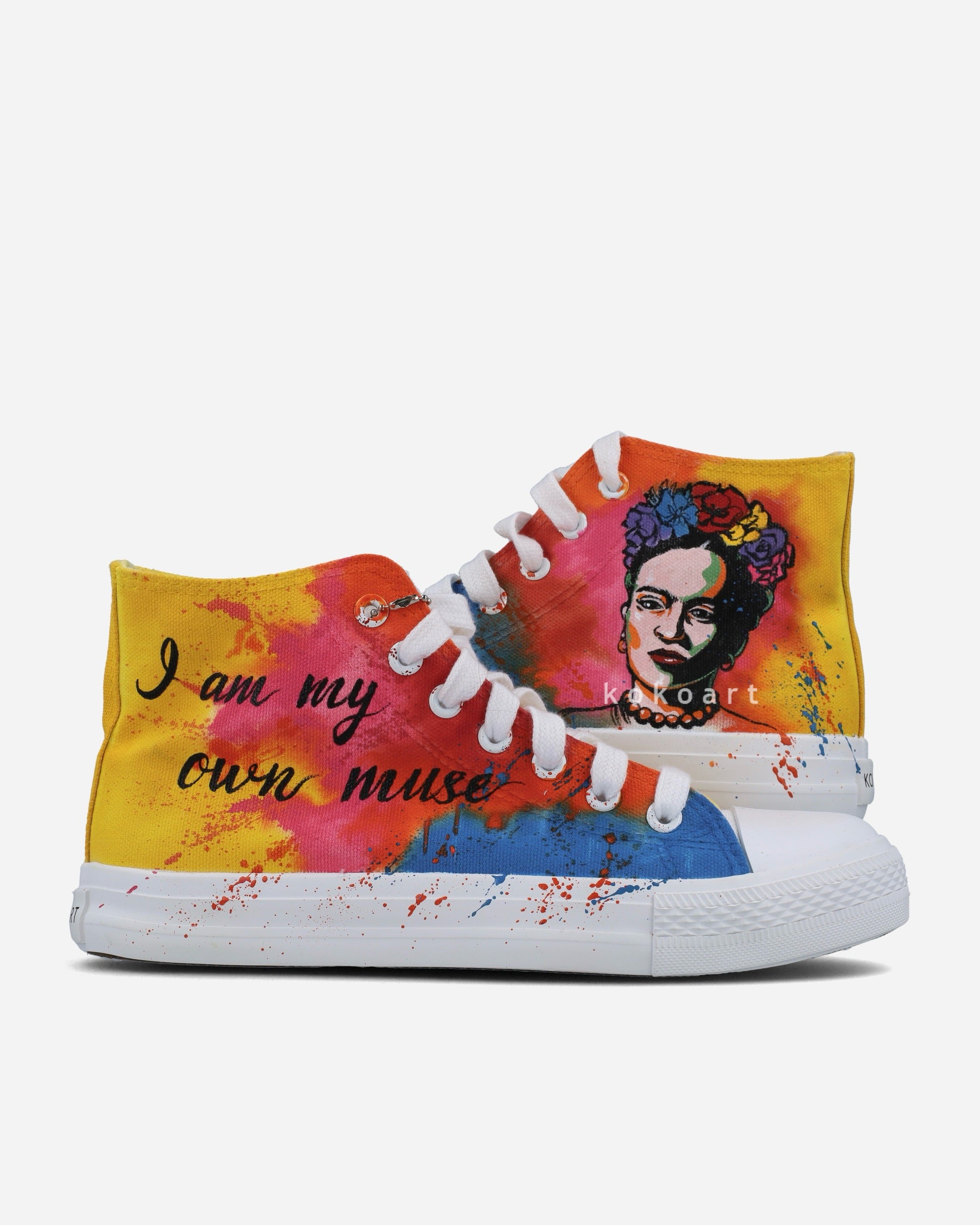 Frida Kahlo Pop Art Hand Painted Shoes