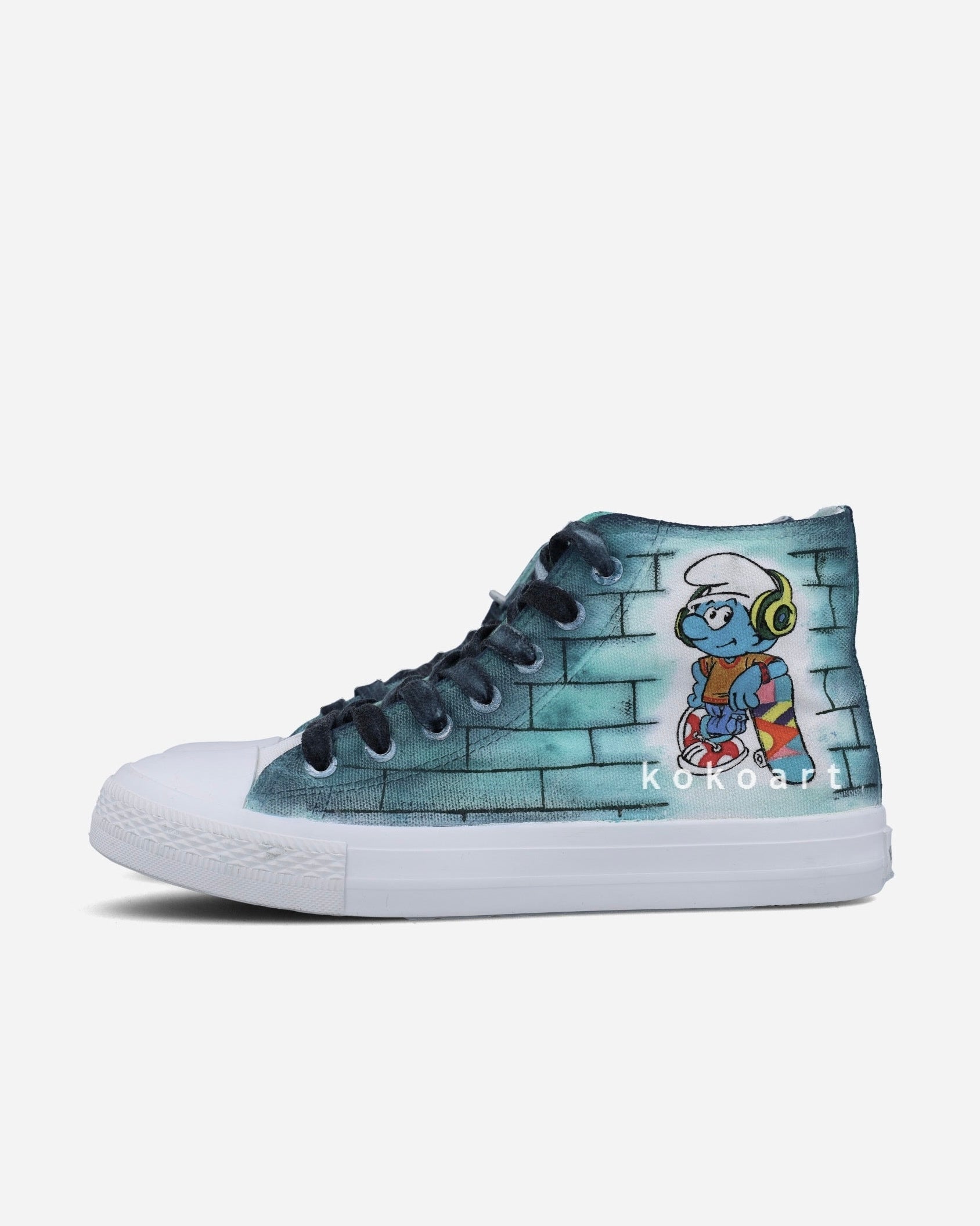 The Smurfs Urban Style Hand Painted Shoes
