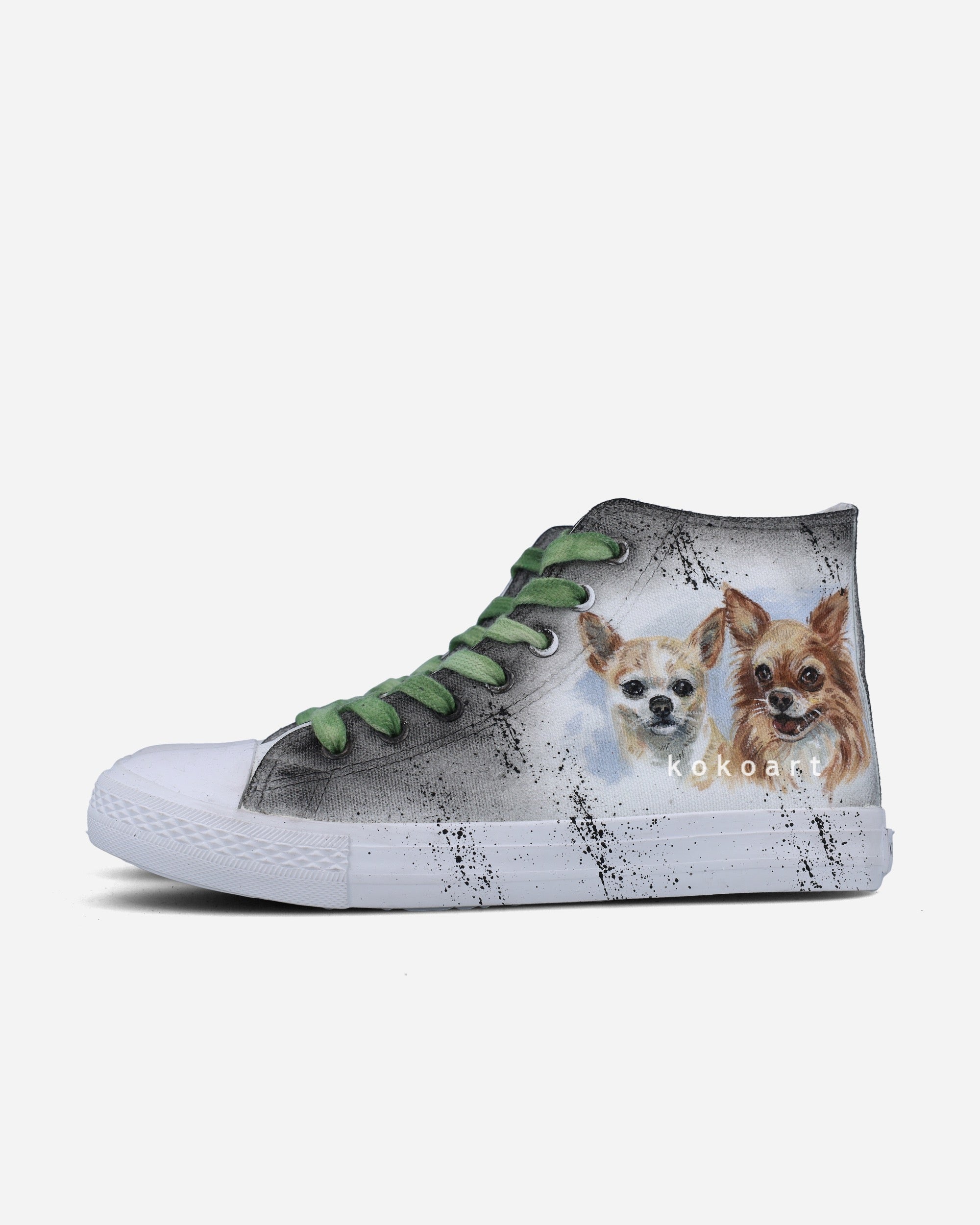 Pet Portraits Hand Painted Shoes