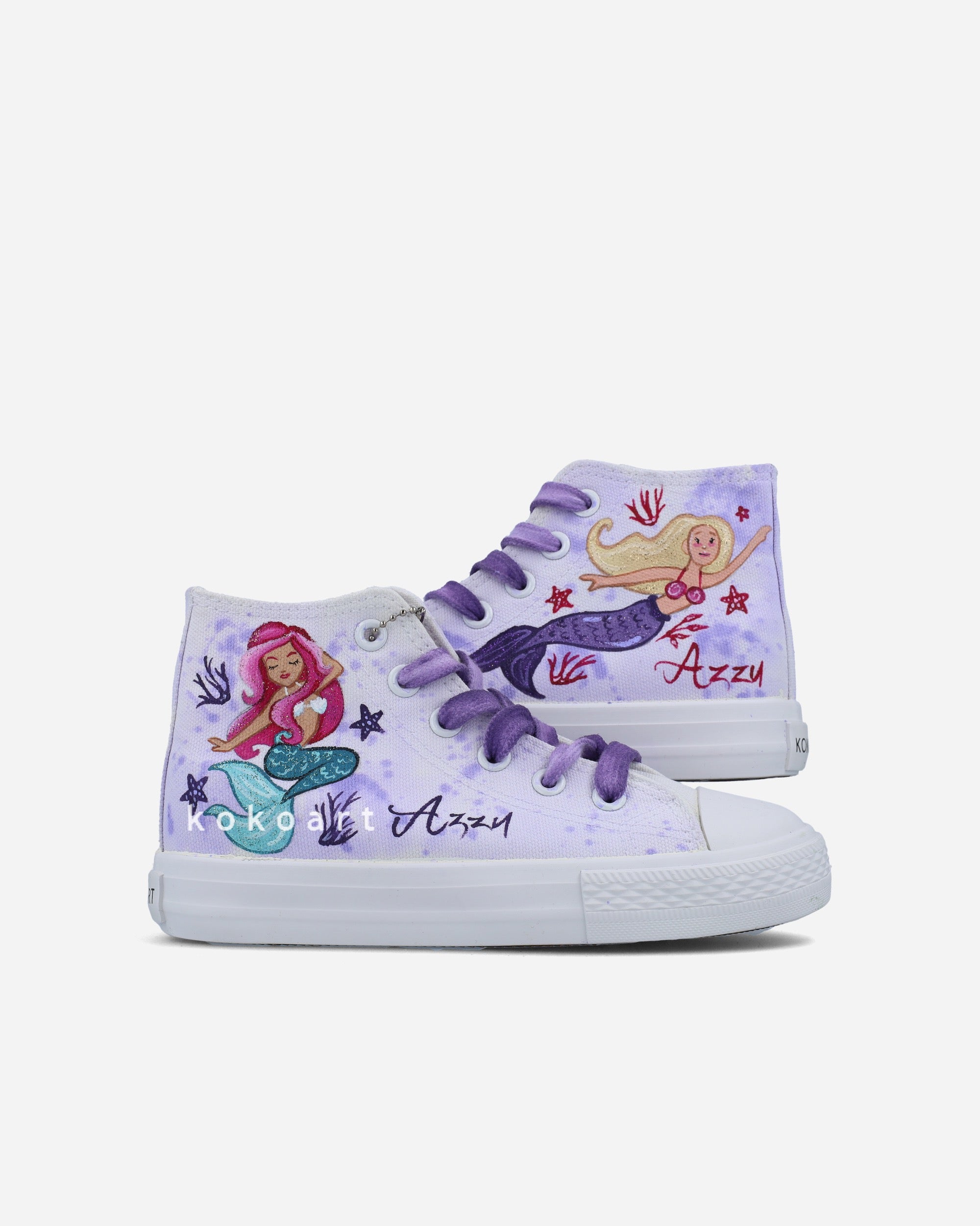 Little Marmaid Hand Painted Shoes