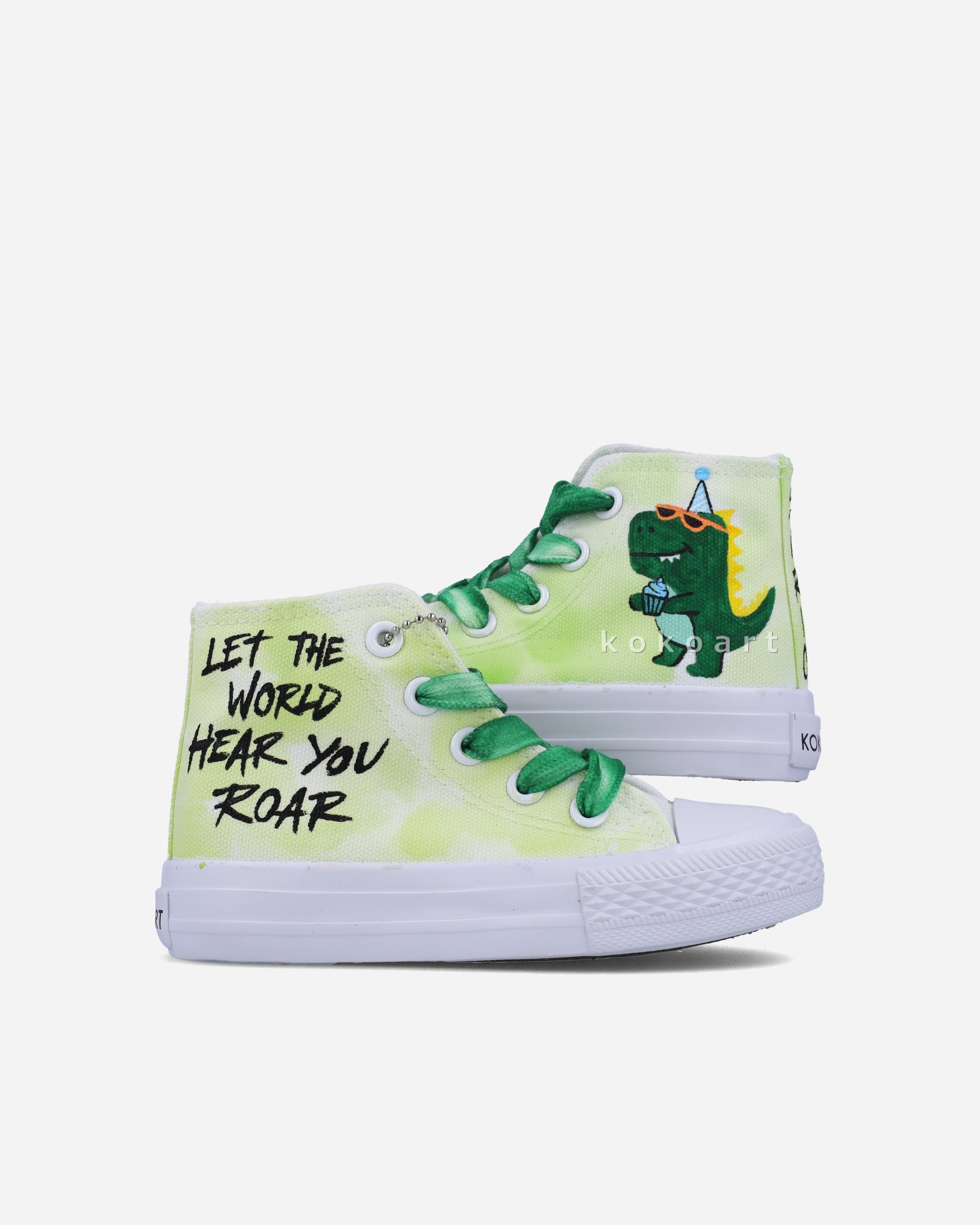 Dinosaur Hand Painted Shoes