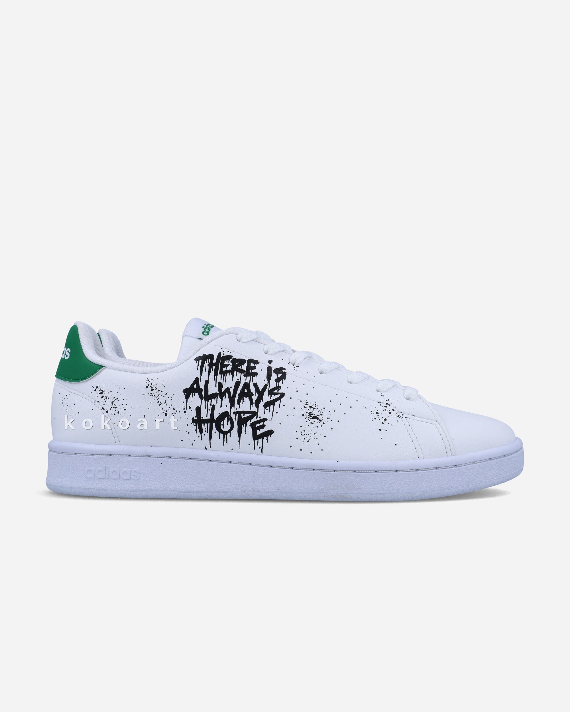 Adidas Advantage Hand Painted Flower Thrower