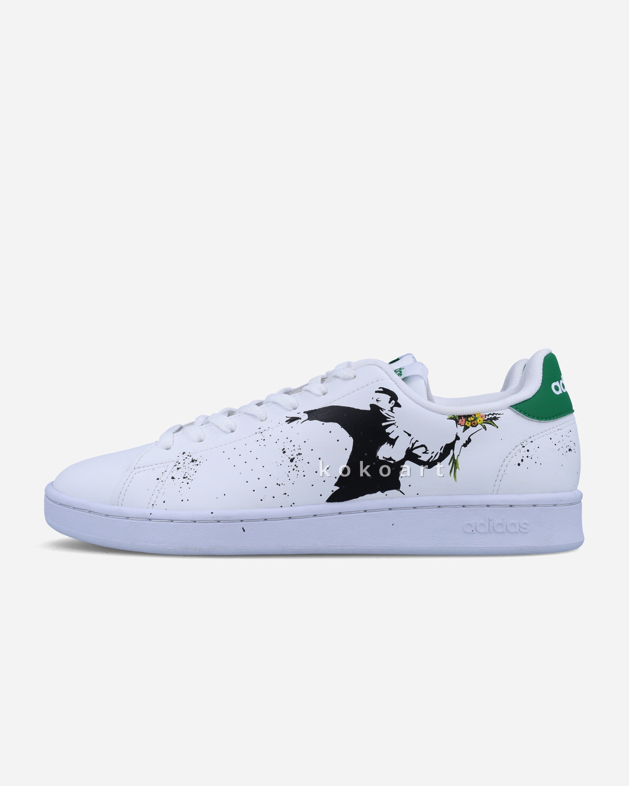 Adidas Advantage Hand Painted Flower Thrower