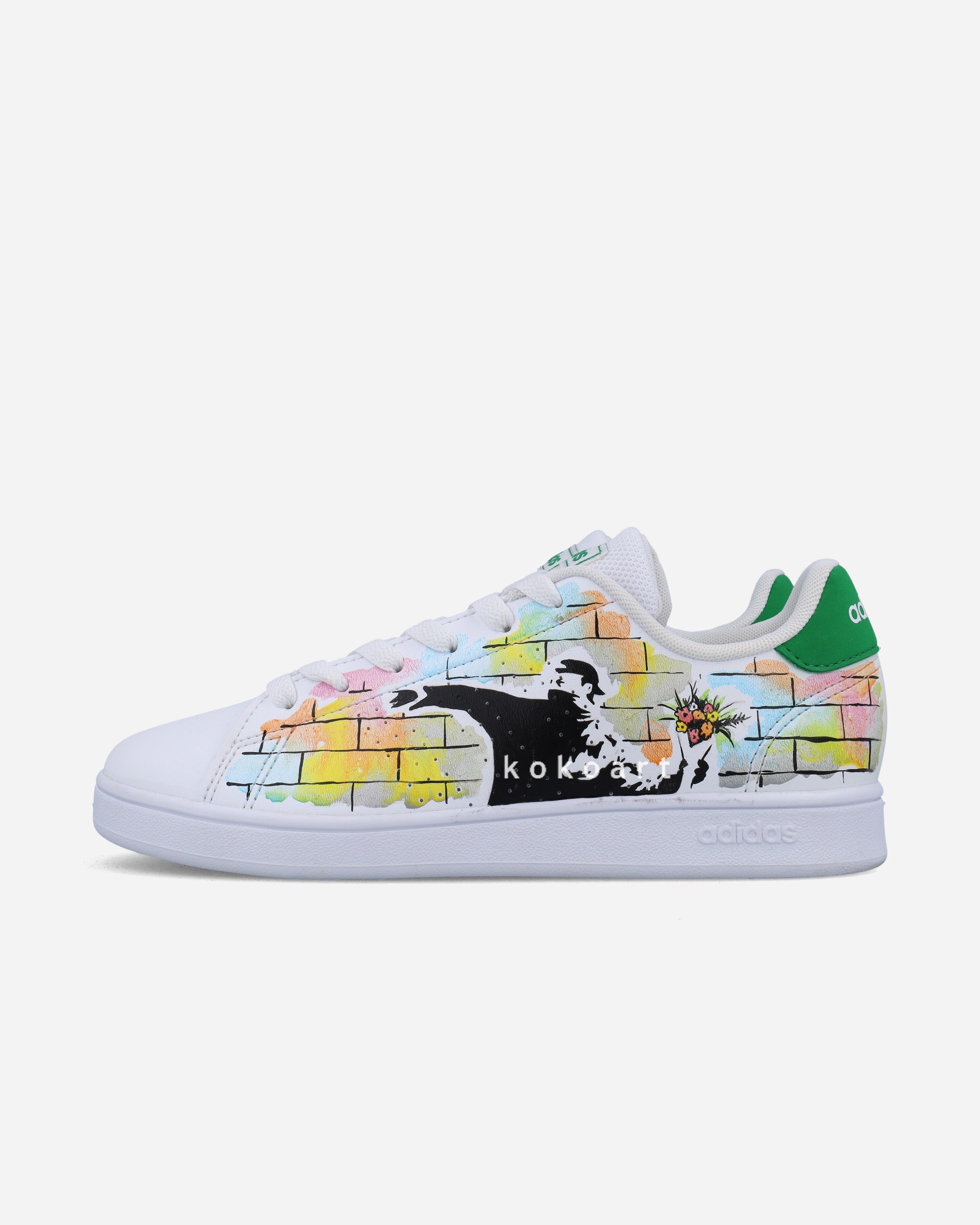 Adidas Hand Painted Girl with Balloon