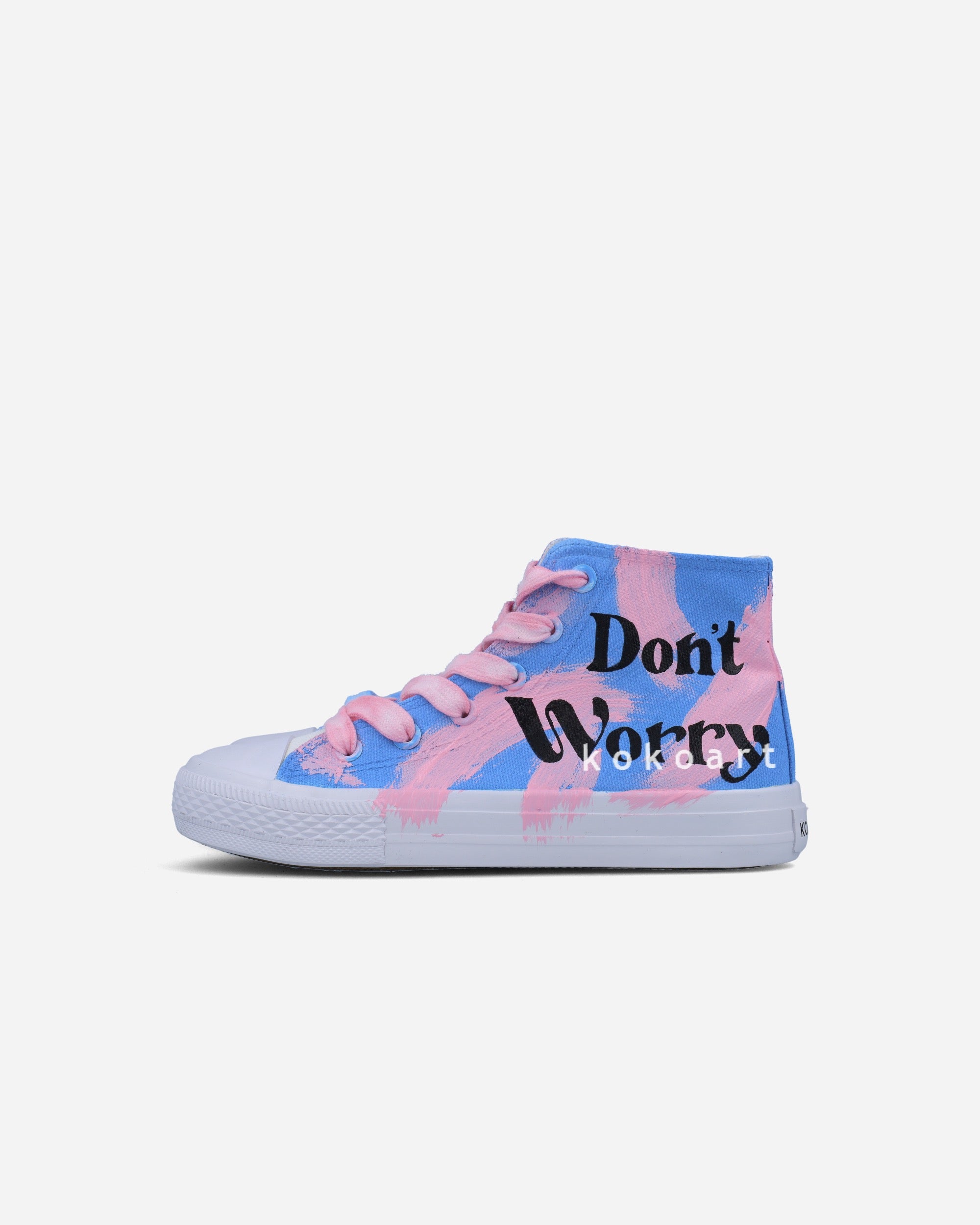 Don't Worry Be Happy Hand Painted Shoes