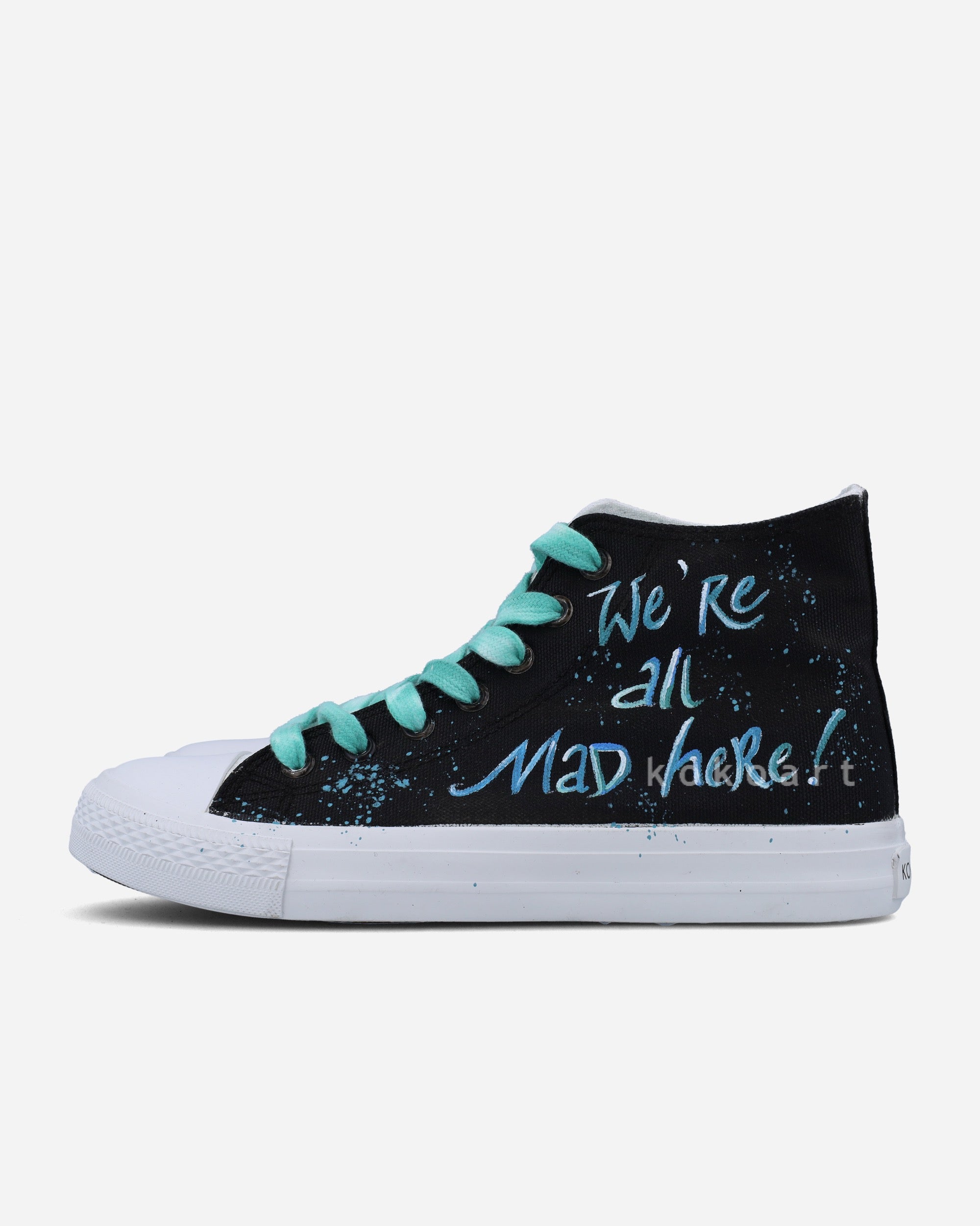 We're all Mad Here Hand Painted Shoes